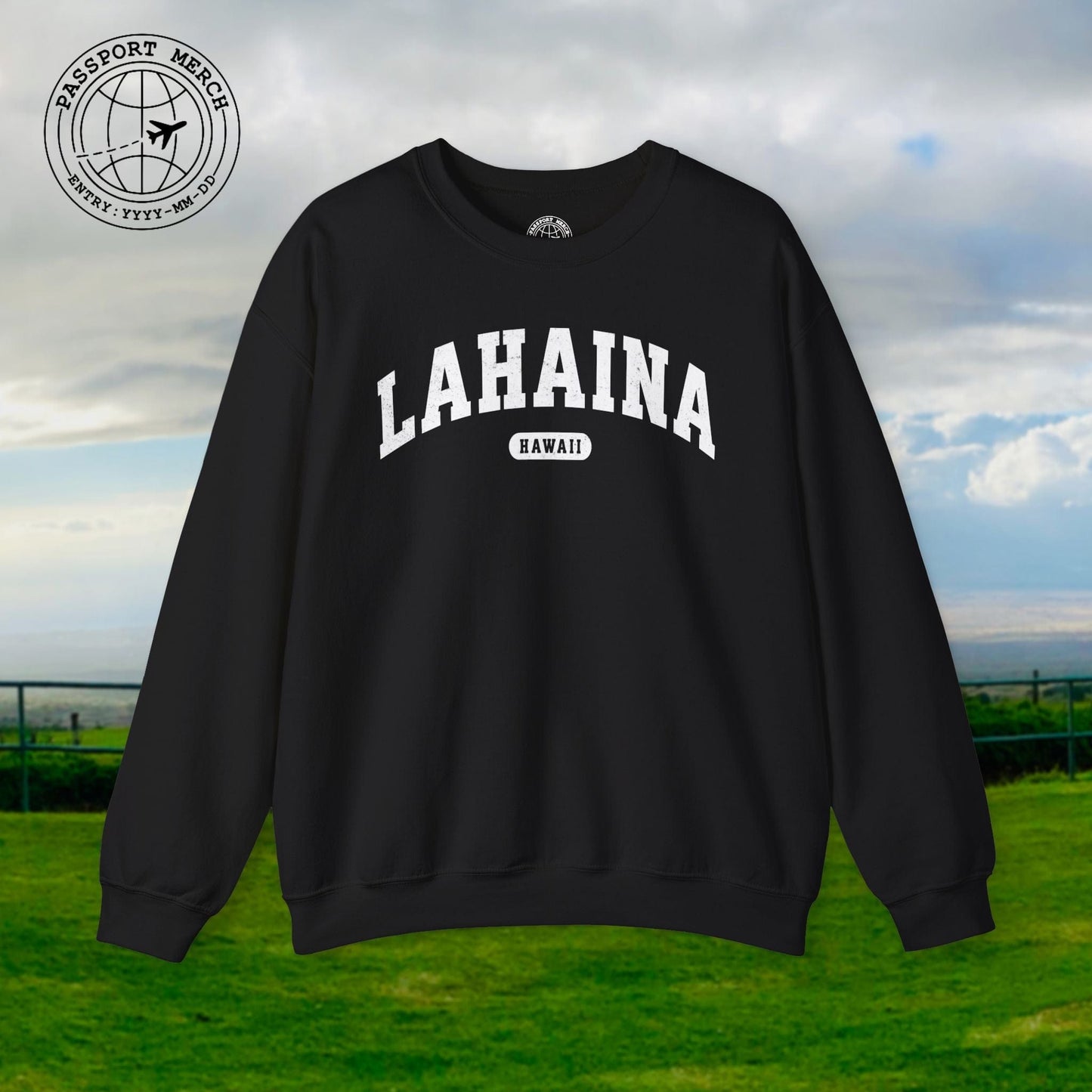 Classic Athletic, Lahaina, Hawaii (Fan Service) Crewneck