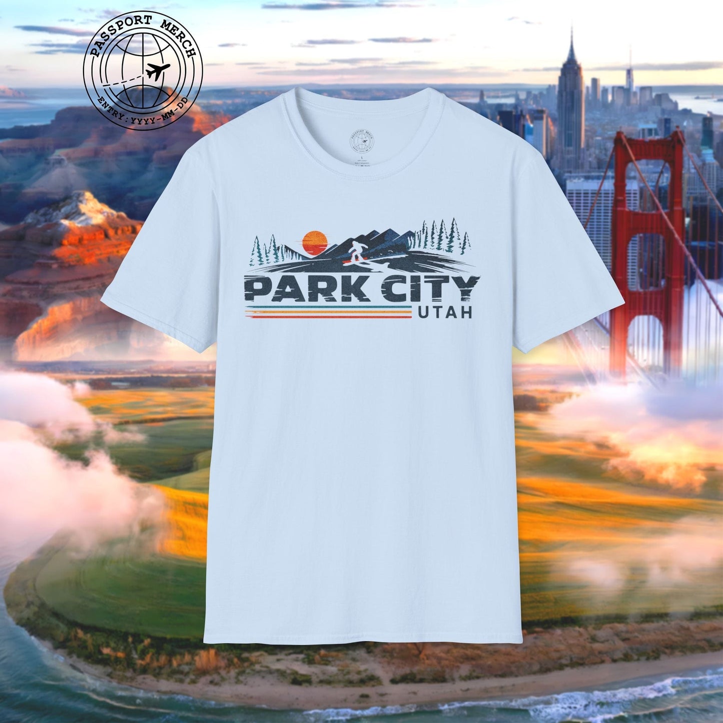 Park City Utah - Vibrant Ski Retro T-Shirt