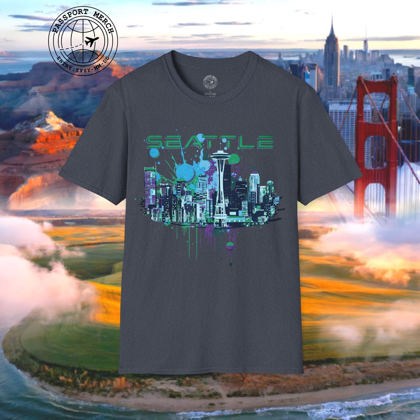 Abstract Space Needle, Seattle Washington T-Shirt