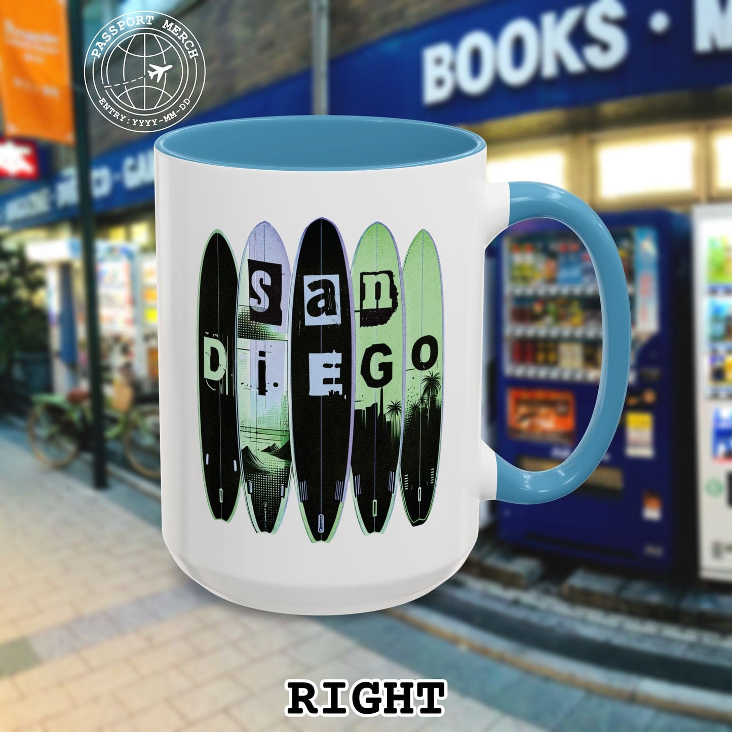 Surfboard Dreams San Diego, California 15oz Mug