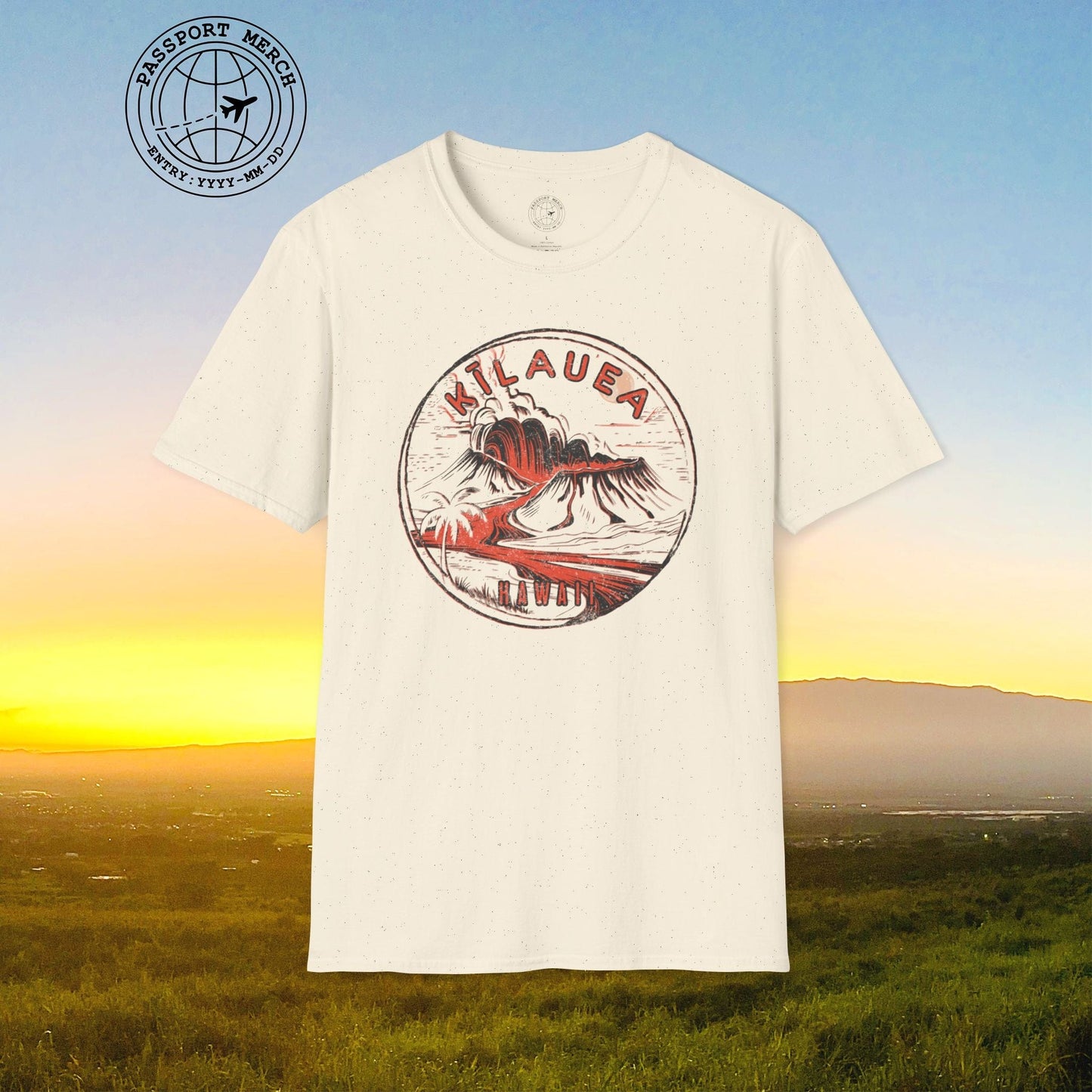 Vintage Kilauea Eruption, Hawaii T-Shirt
