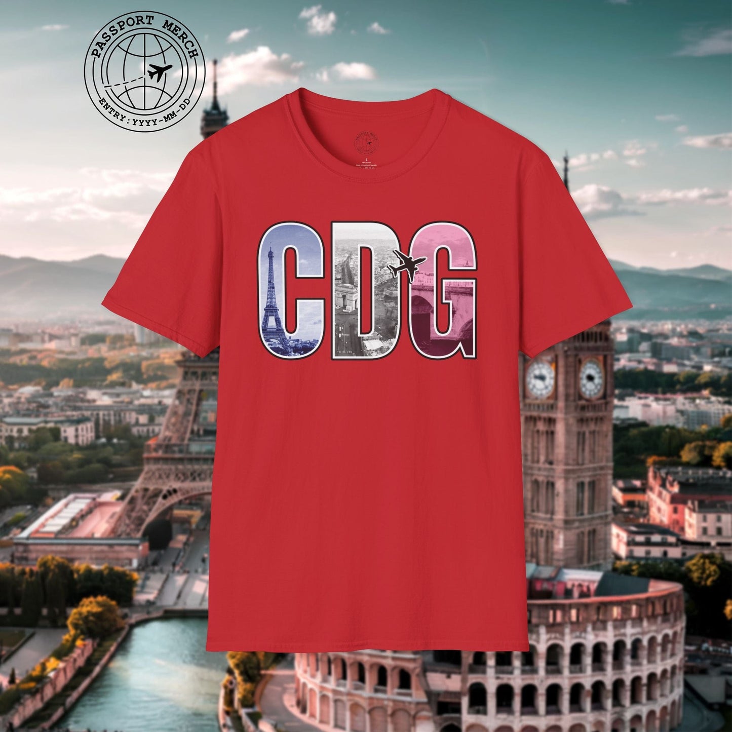 Airport Window Paris France CDG T-Shirt