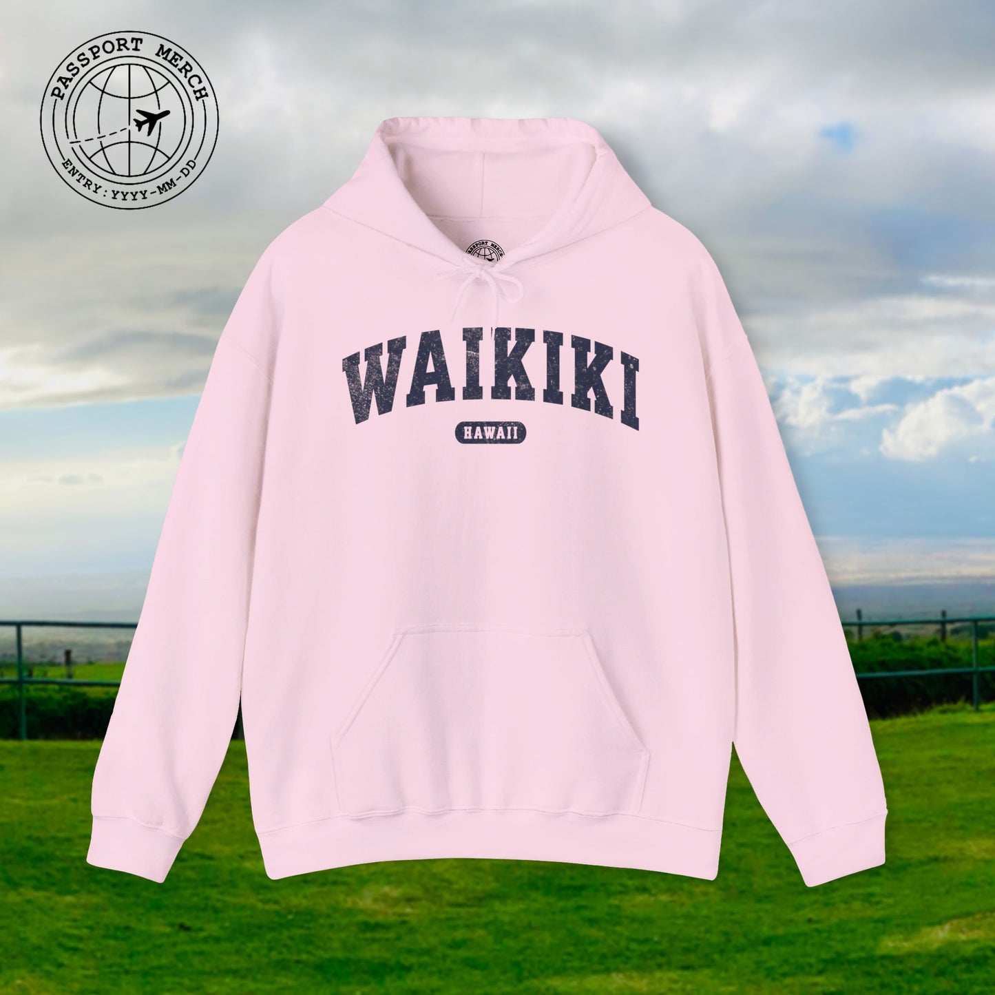 Classic Athletic (Bucket List Edition), Waikiki, Hawaii Hoodie