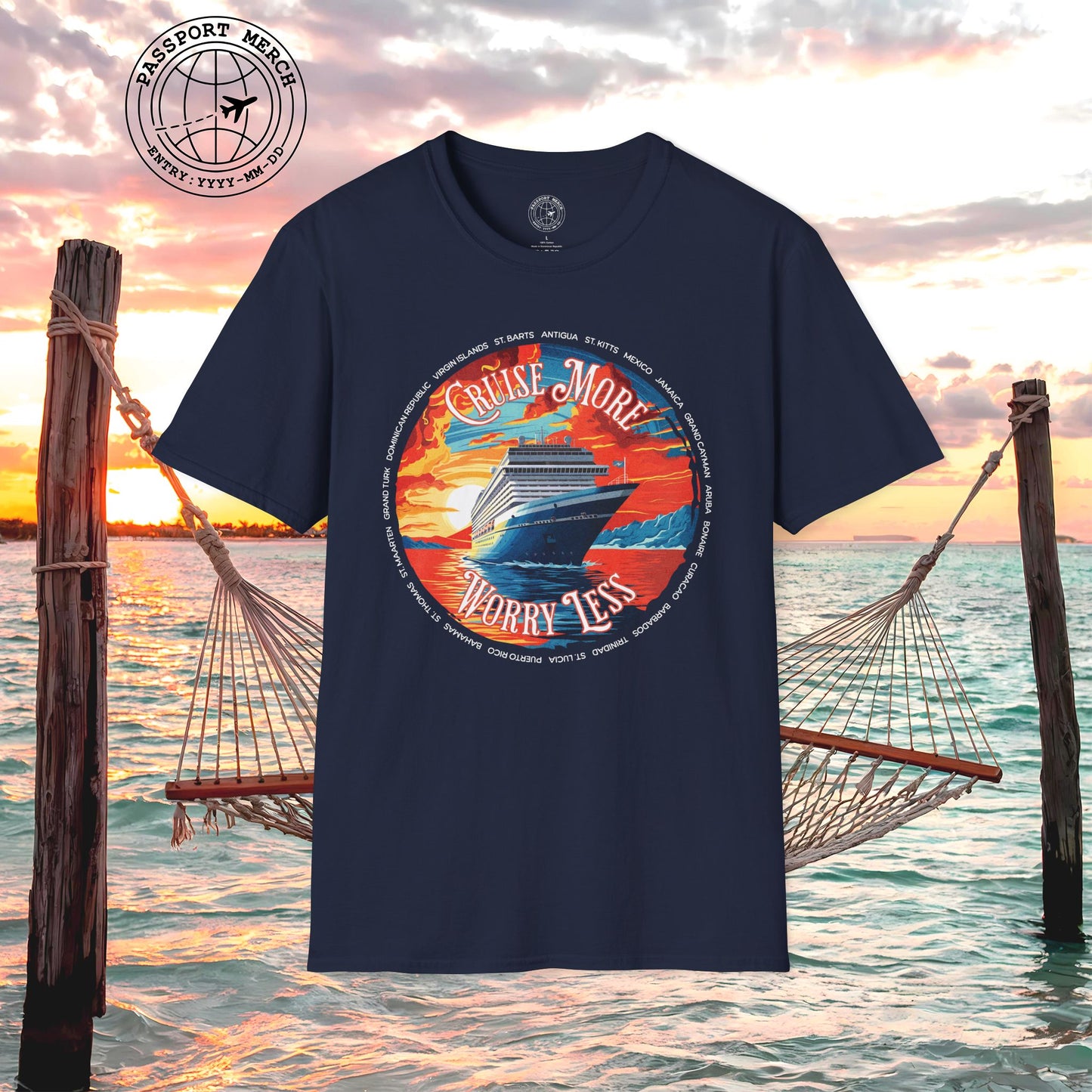 Cruise More Worry Less Caribbean T-Shirt