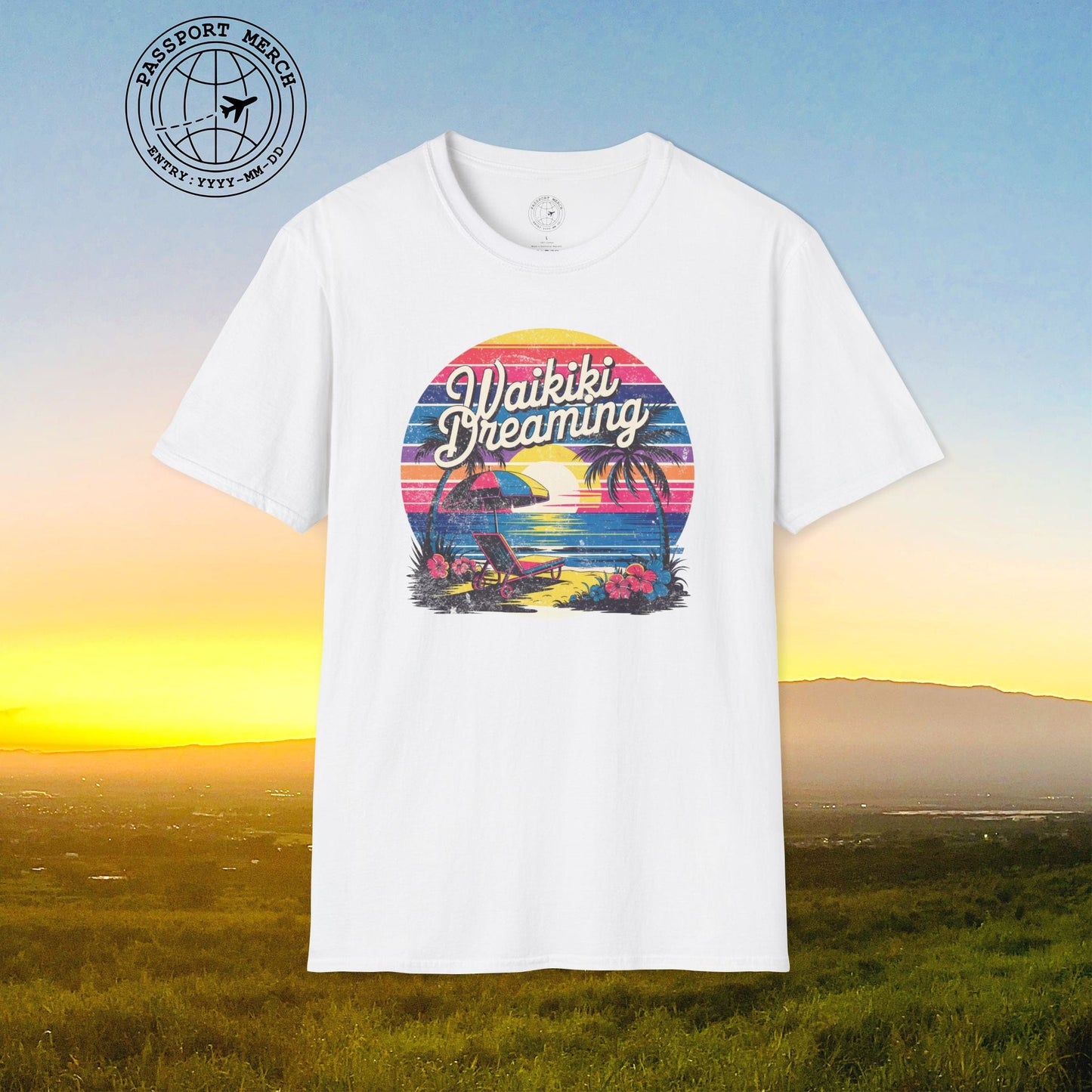 Retro Waikiki Dreaming, Hawaii T-Shirt
