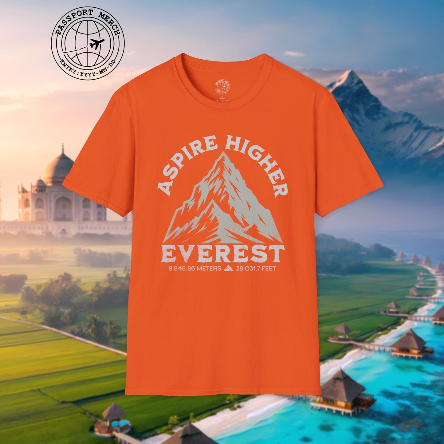Aspire Higher, Everest Nepal-Tibet T-Shirt