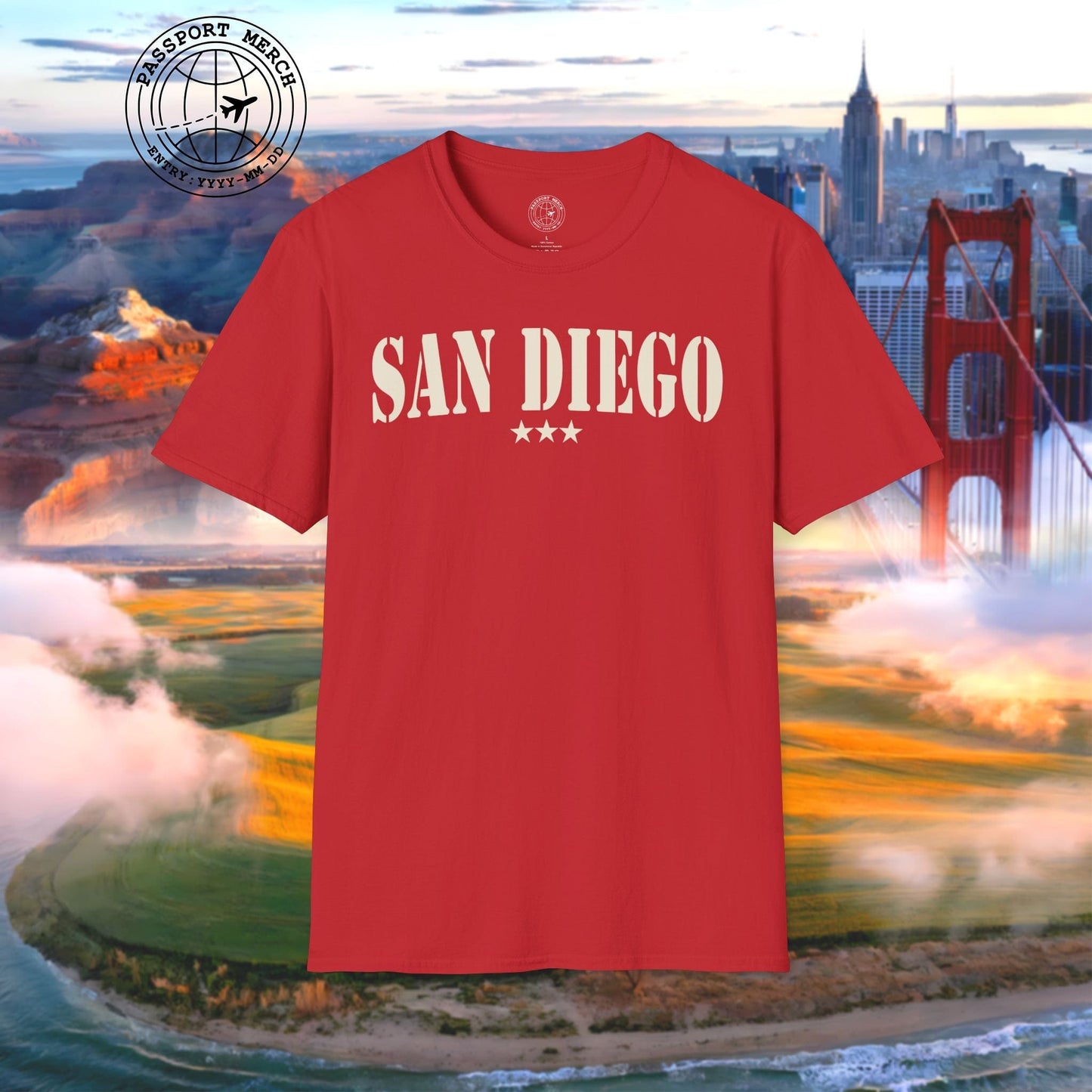 Classic Military, San Diego, California T-Shirt