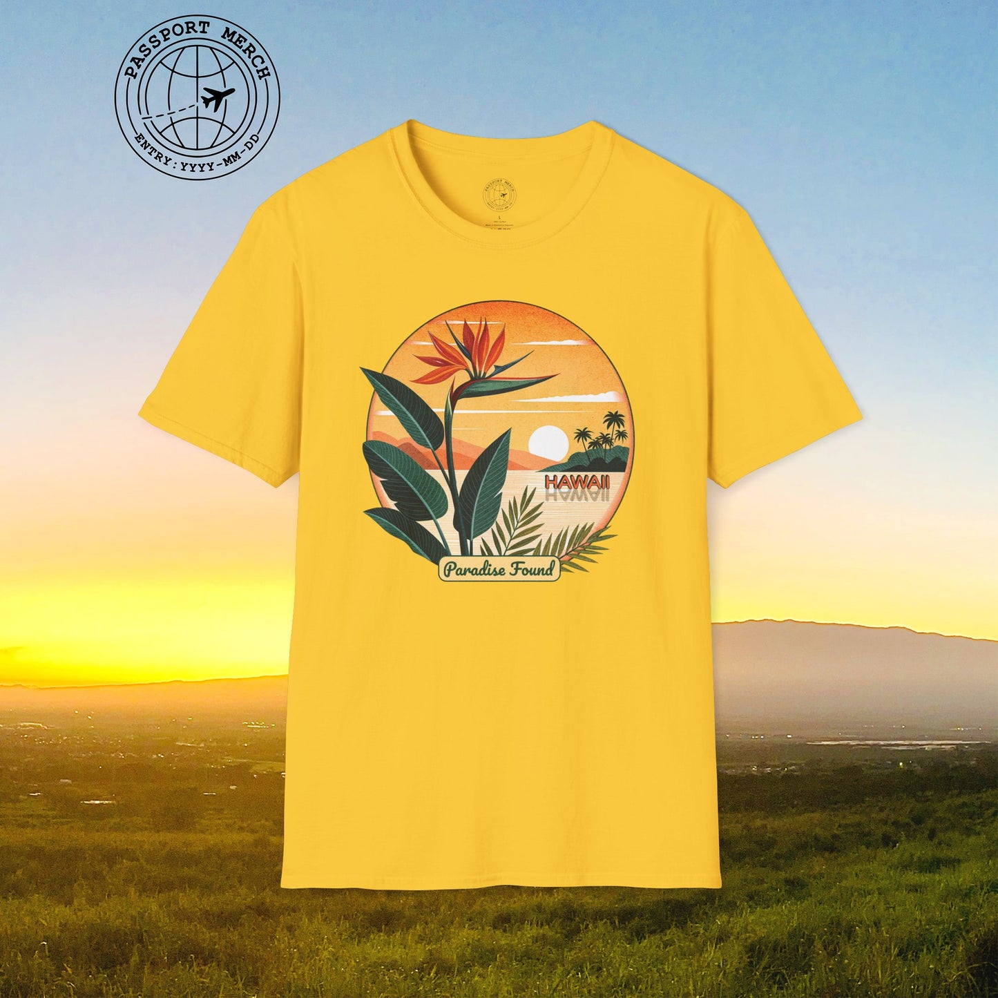 Retro (Bird of) Paradise Found, Hawaii T-Shirt