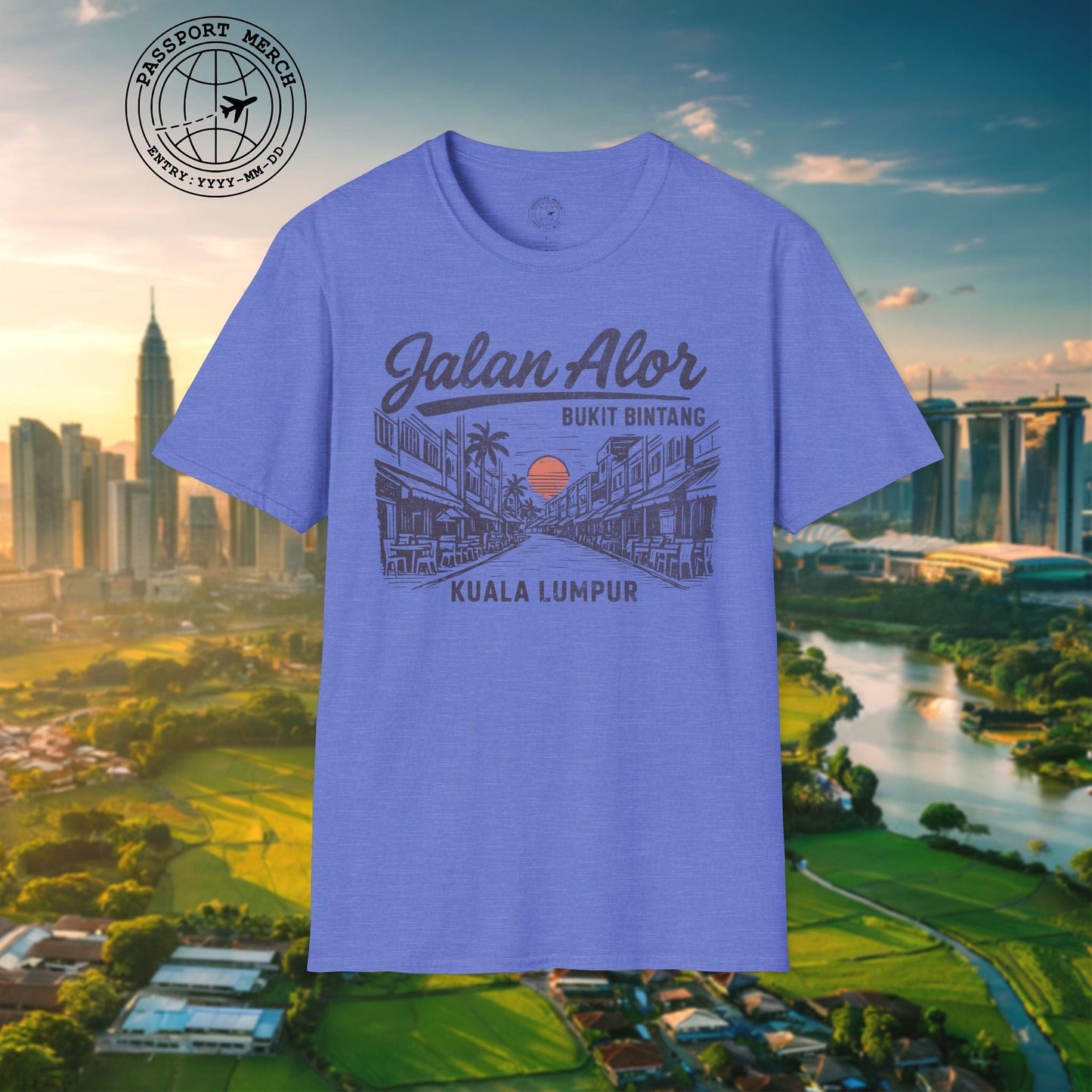 Jalan Alor Kuala Lumpur Malaysia (Vintage Urban) T-Shirt