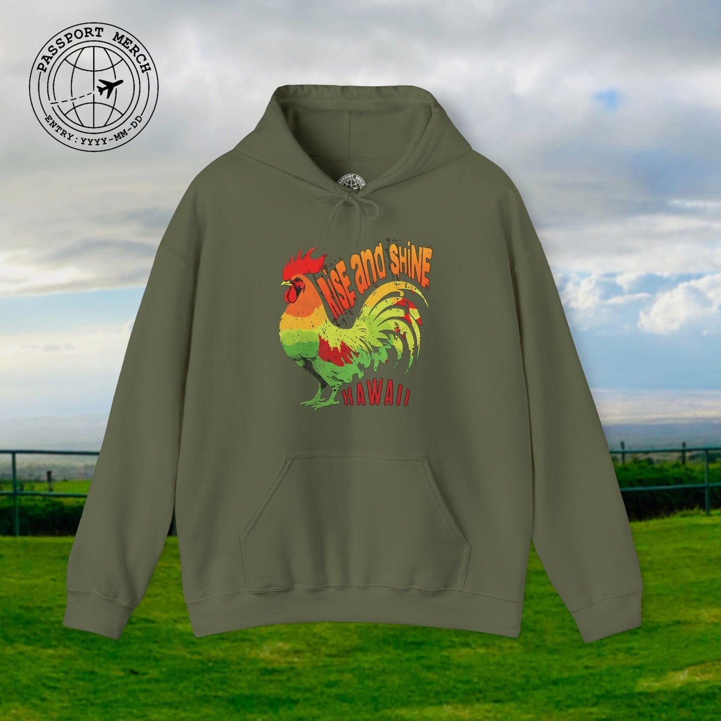 Rise and Shine Rooster, Hawaii Hoodie