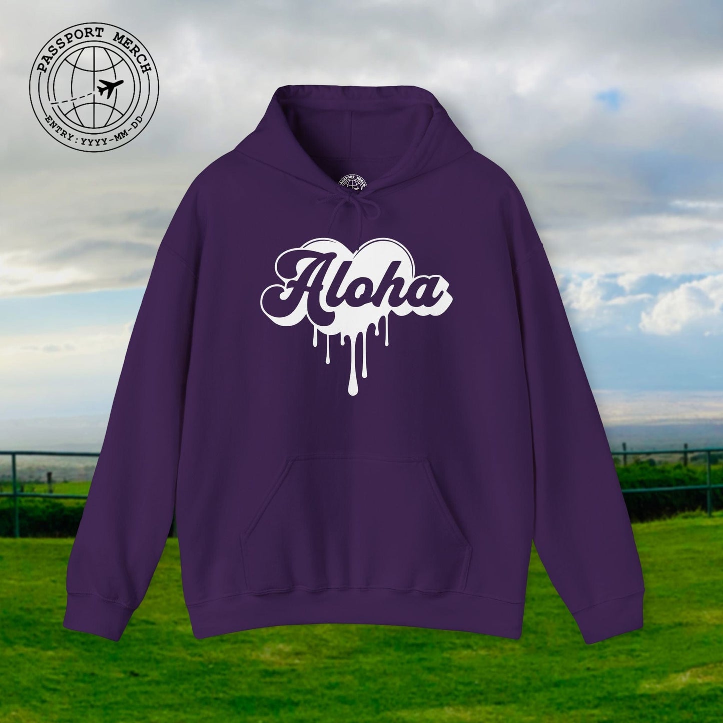 Aloha Melting Heart, Hawaii Hoodie