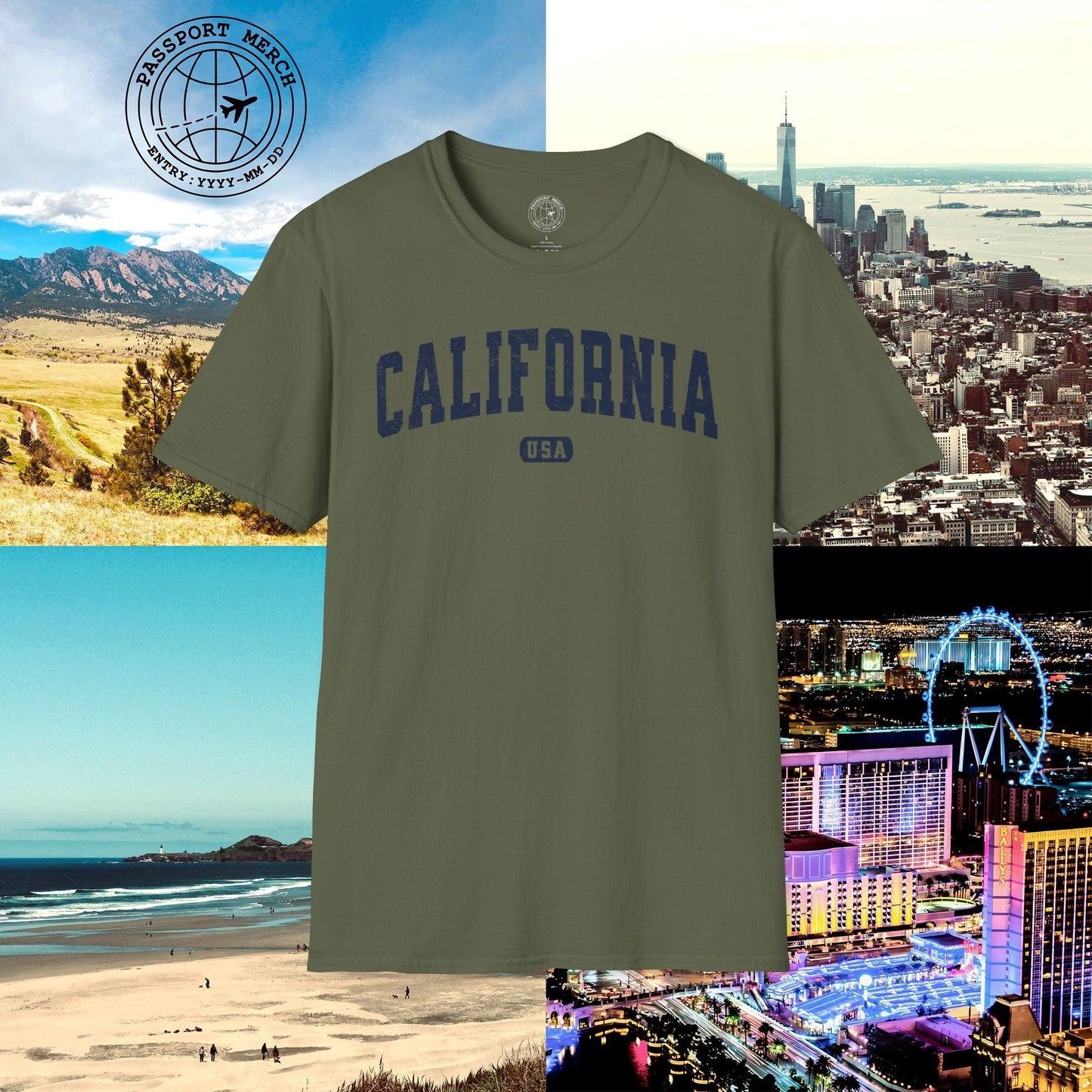 Classic Athletic, California (50 States Edition) T-Shirt