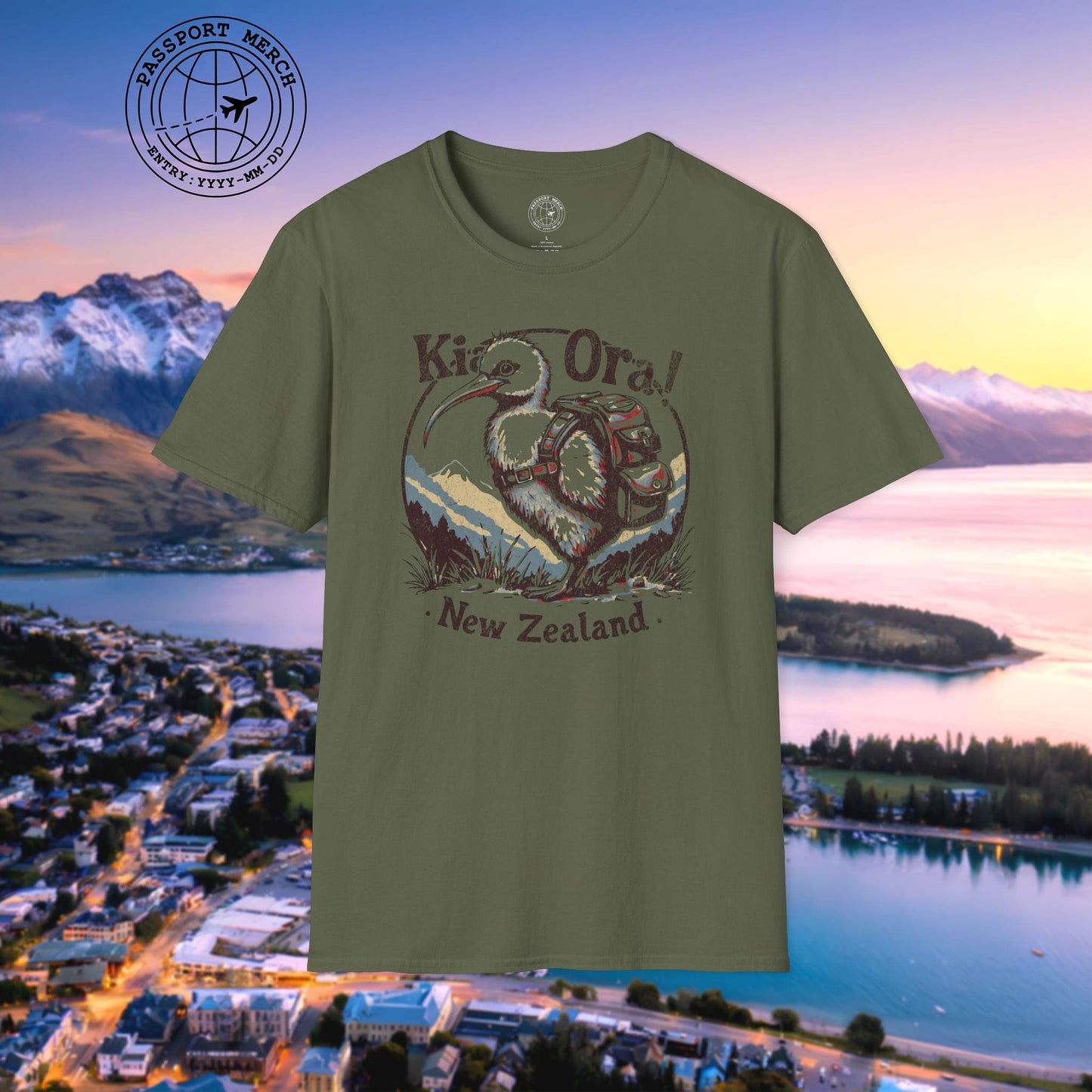 Kia Ora Kiwi, New Zealand T-Shirt
