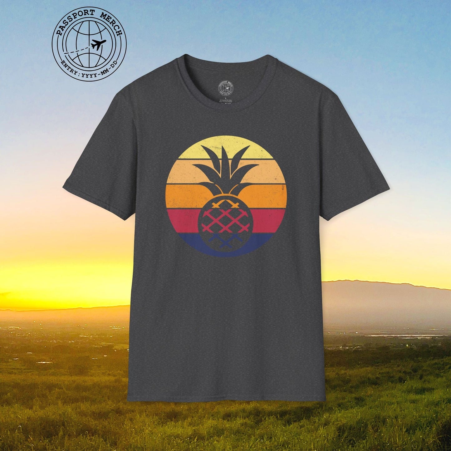Retro Sun Hawaiian Pineapple T-Shirt