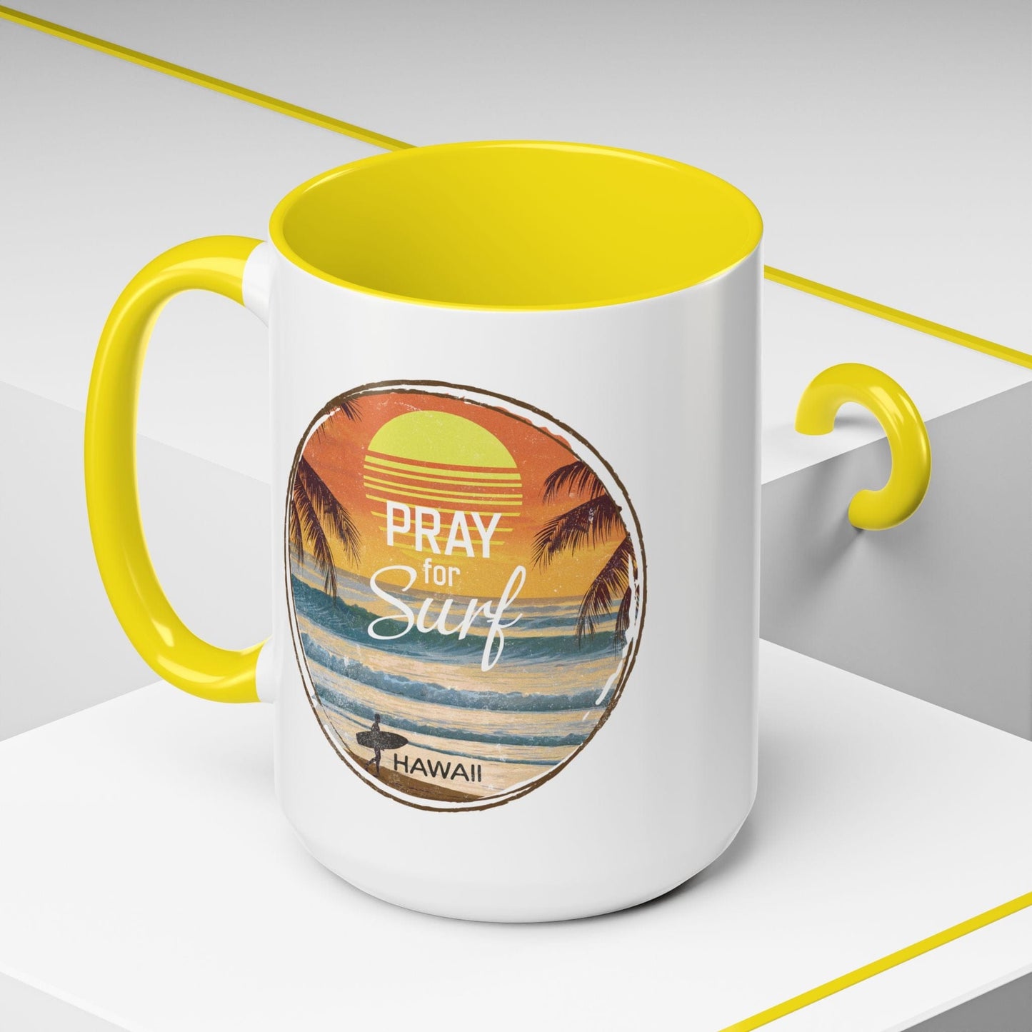 Pray for Surf Hawaii 15oz Mug