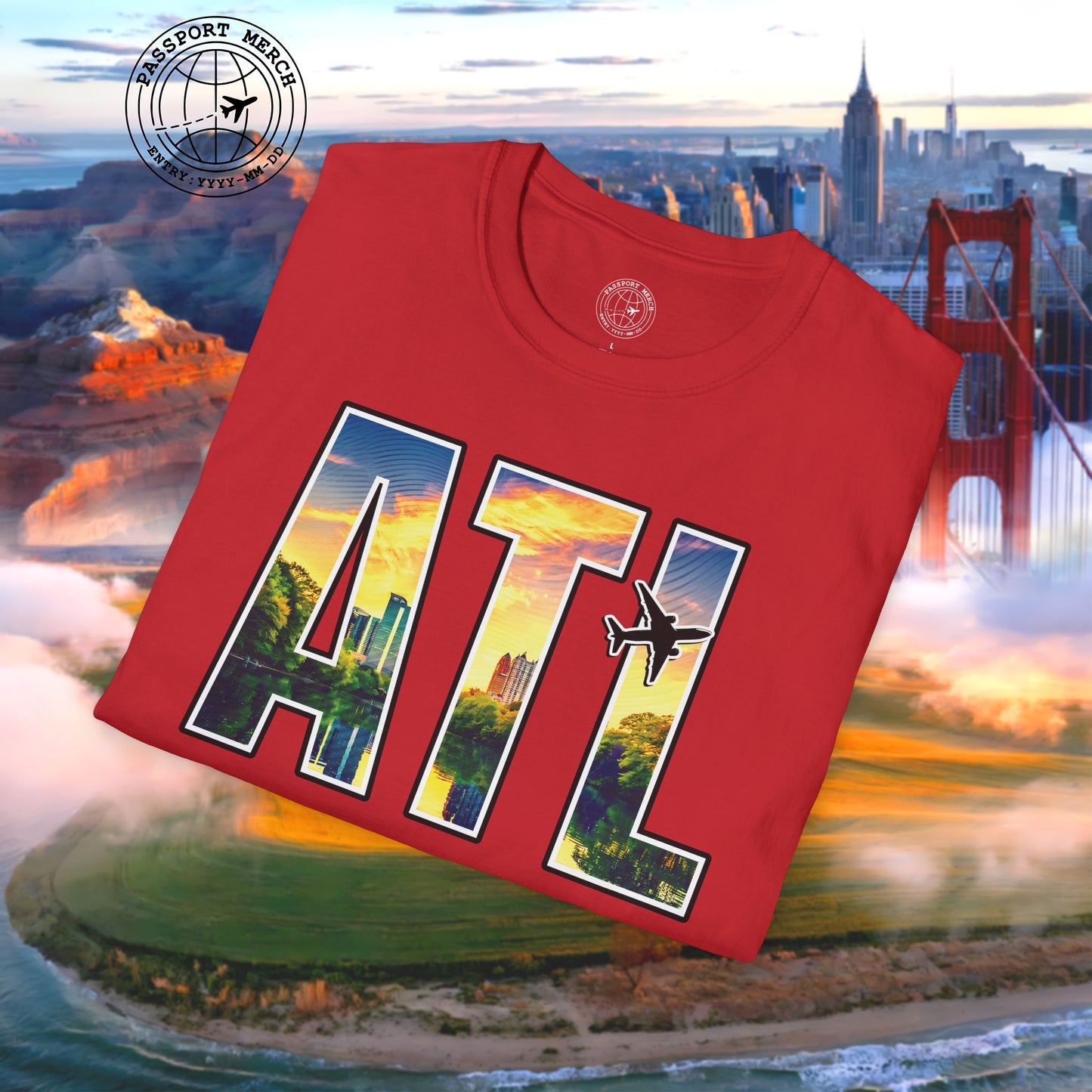 Airport Window Atlanta Georgia ATL T-Shirt