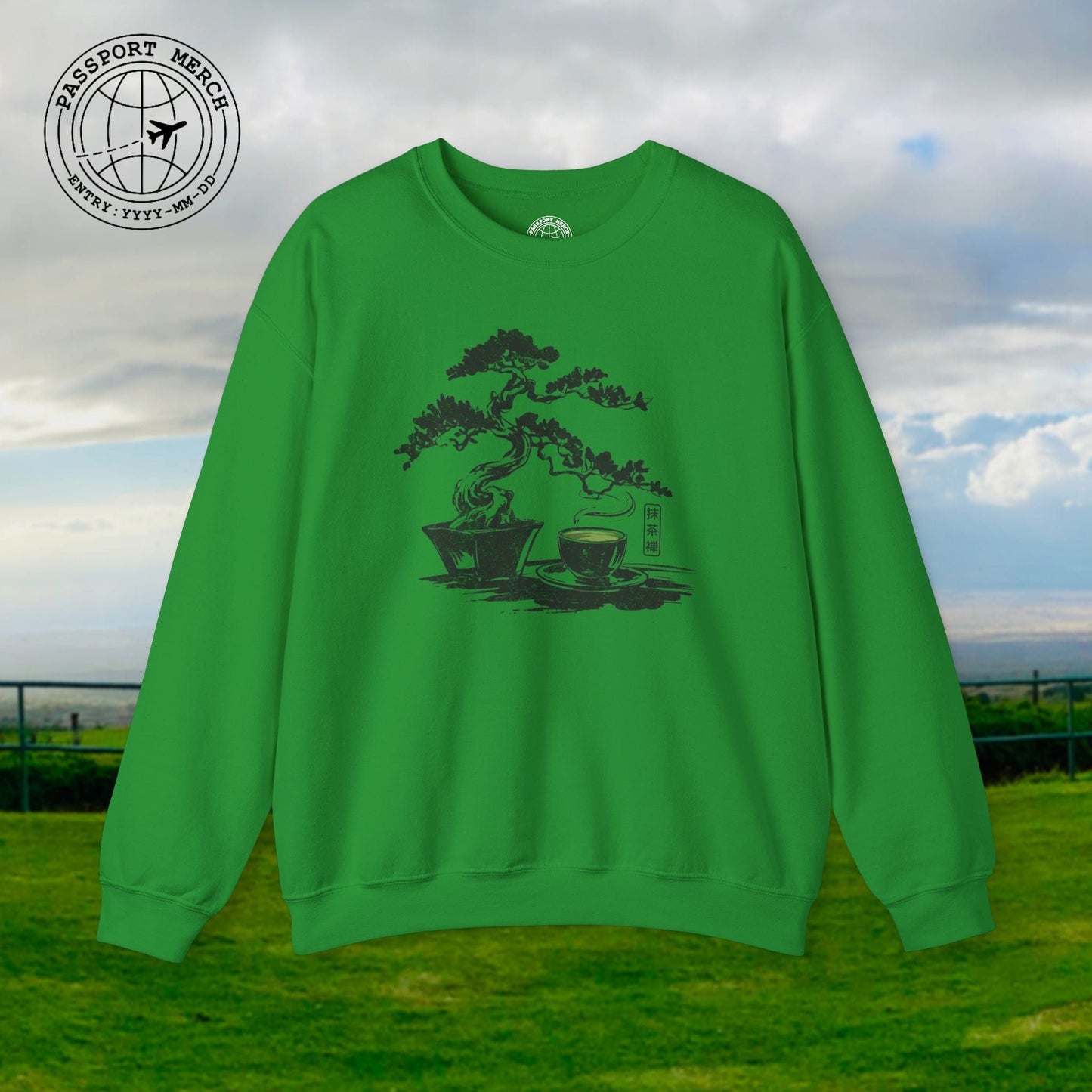 Vintage Matcha Zen, Japan Crewneck