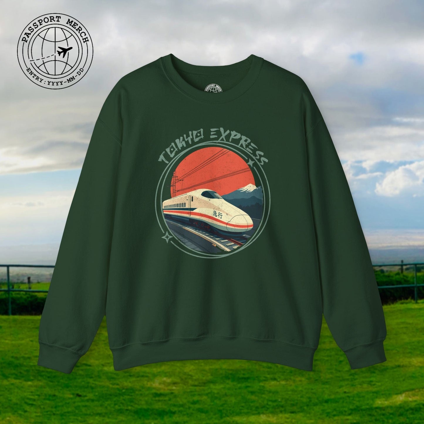Tokyo Express, Japan Crewneck