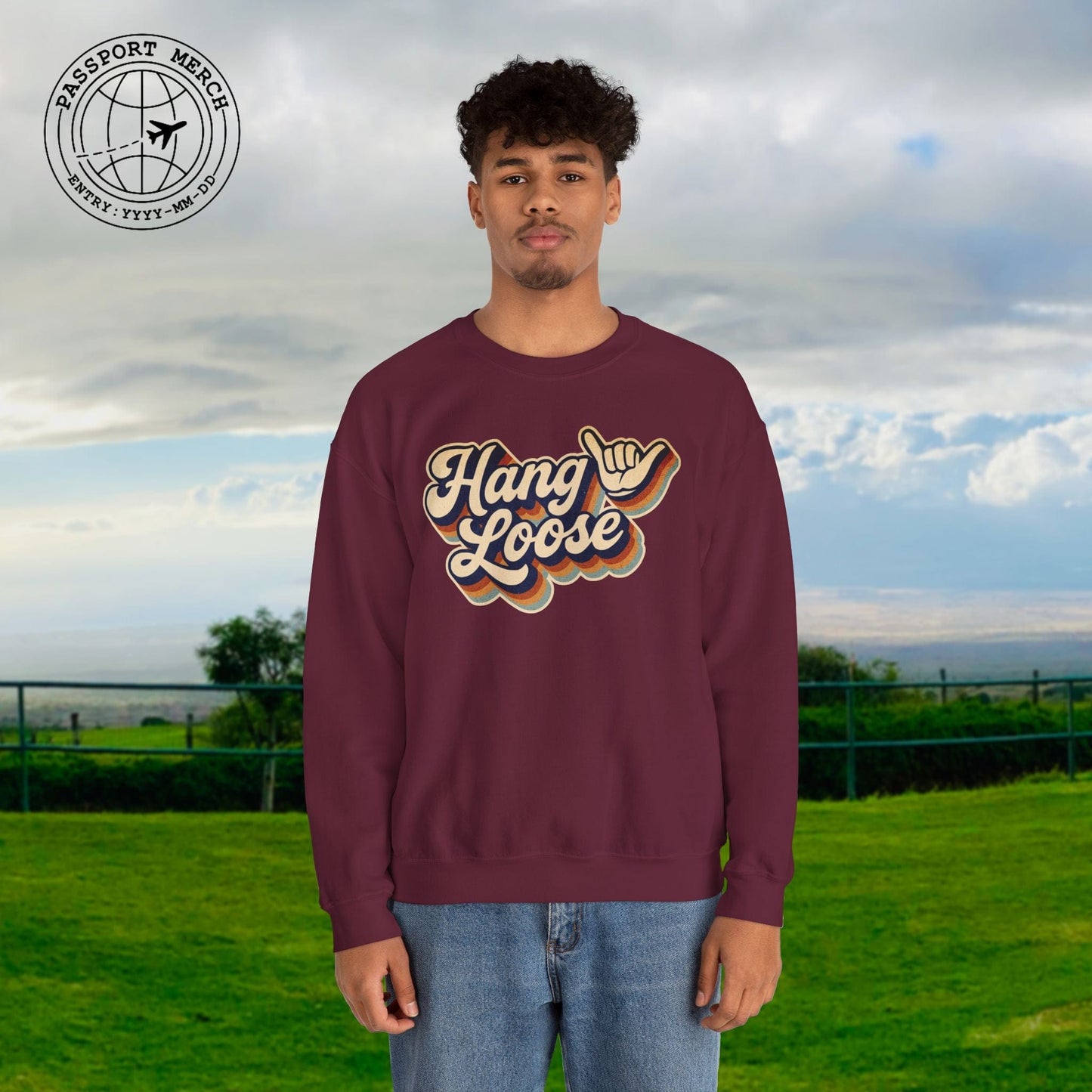 Classic 70s, Hang Loose, Hawaii Crewneck