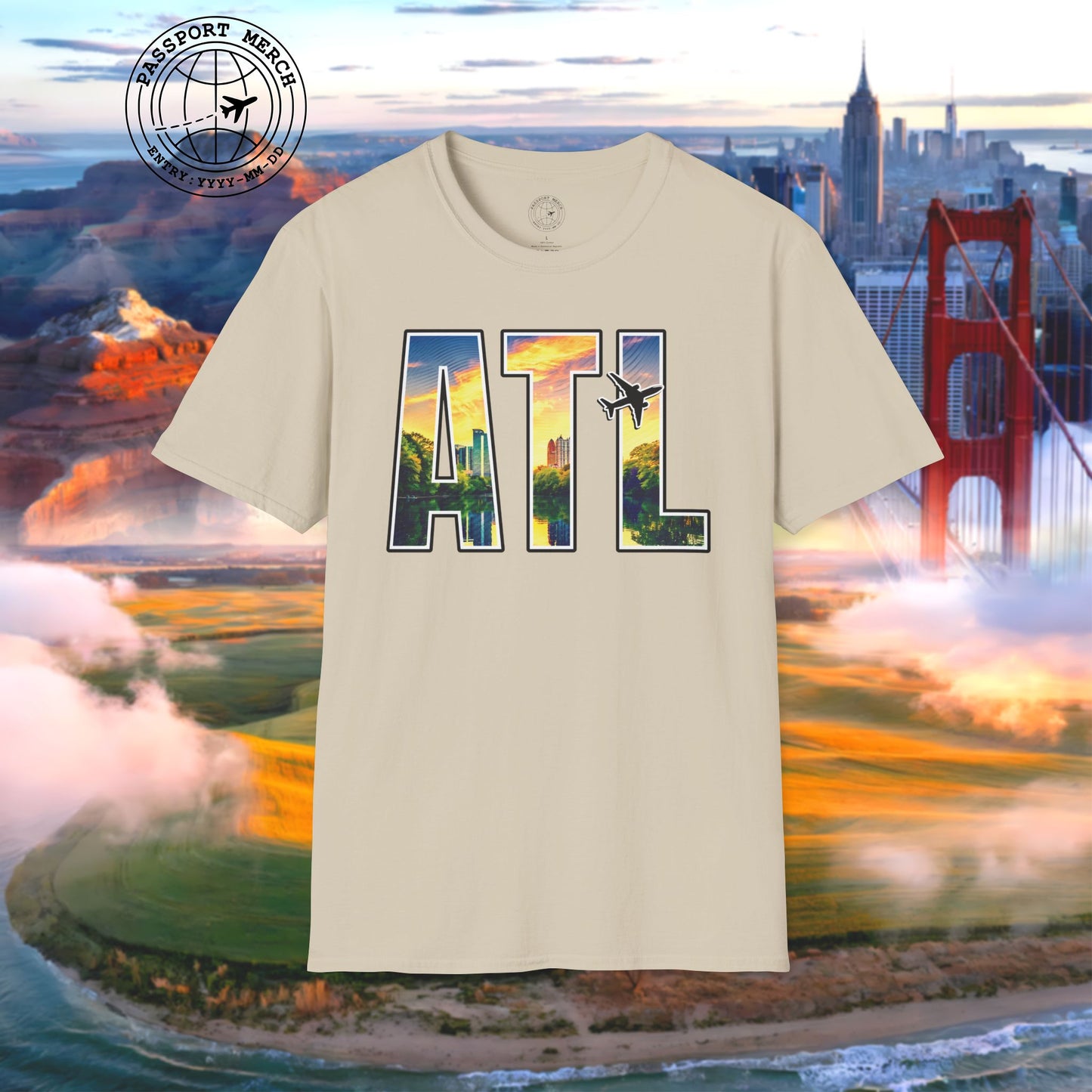 Airport Window Atlanta Georgia ATL T-Shirt