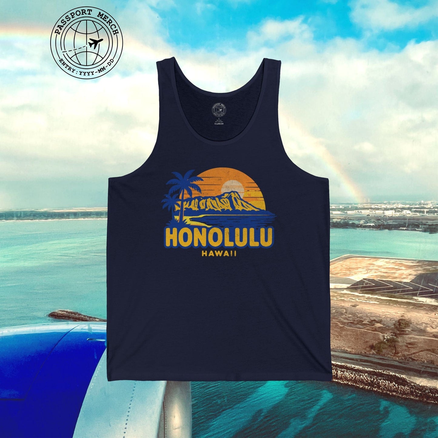 Honolulu, Oahu, Hawaii - 80's Vintage Tank Top
