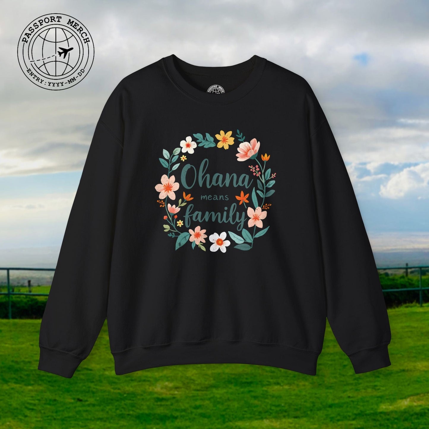 Ohana Means Family, Hawaii Crewneck