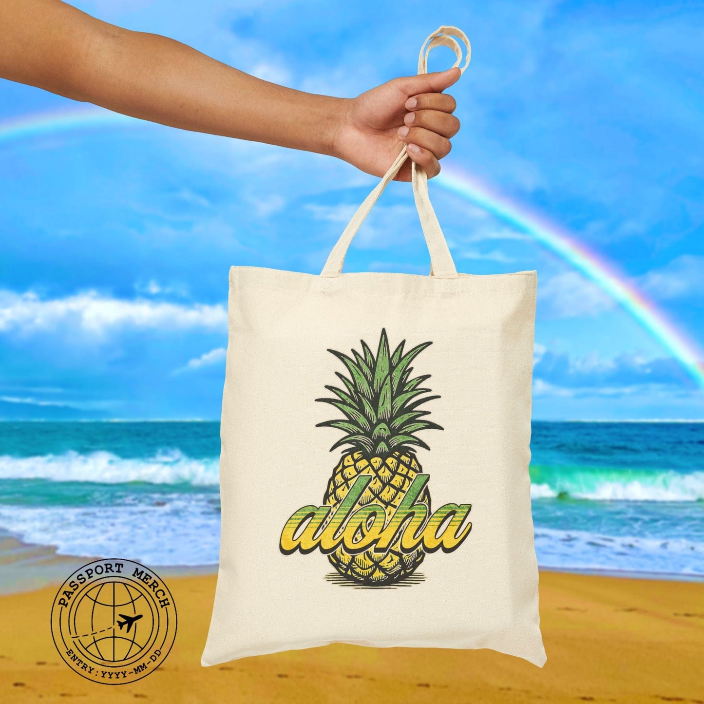 Maui Pineapple Aloha Hawaii Tote Bag