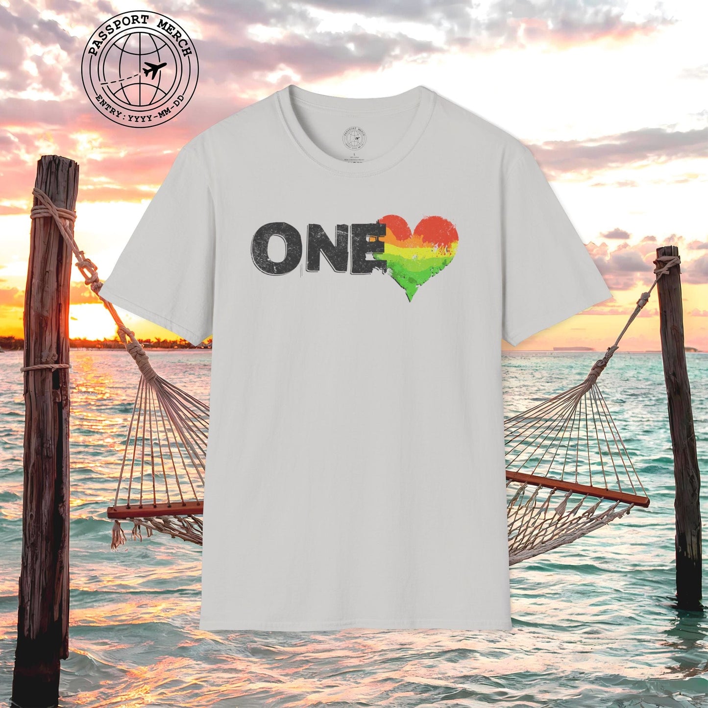 One Heart, Jamaican Reggae T-Shirt
