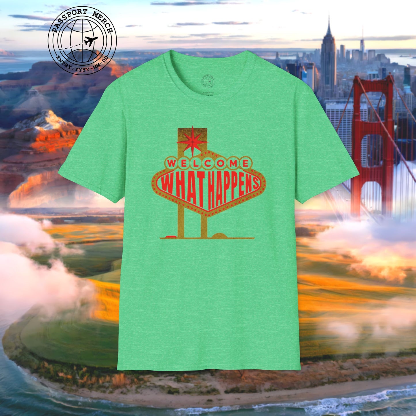 "WHAT HAPPENS" in Vegas, Nevada T-Shirt