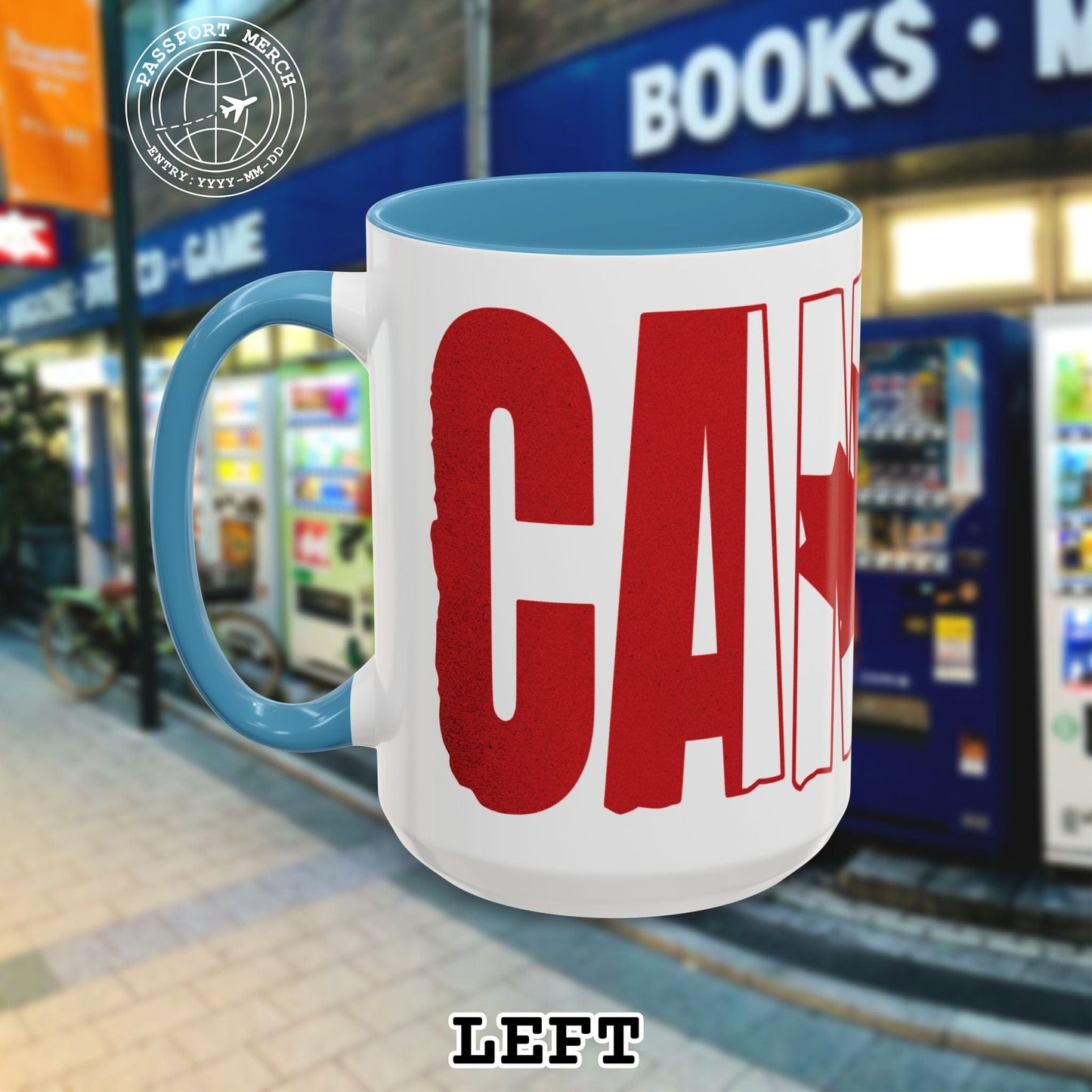 Vintage Canada Patriotism Letter Flag 15oz Mug