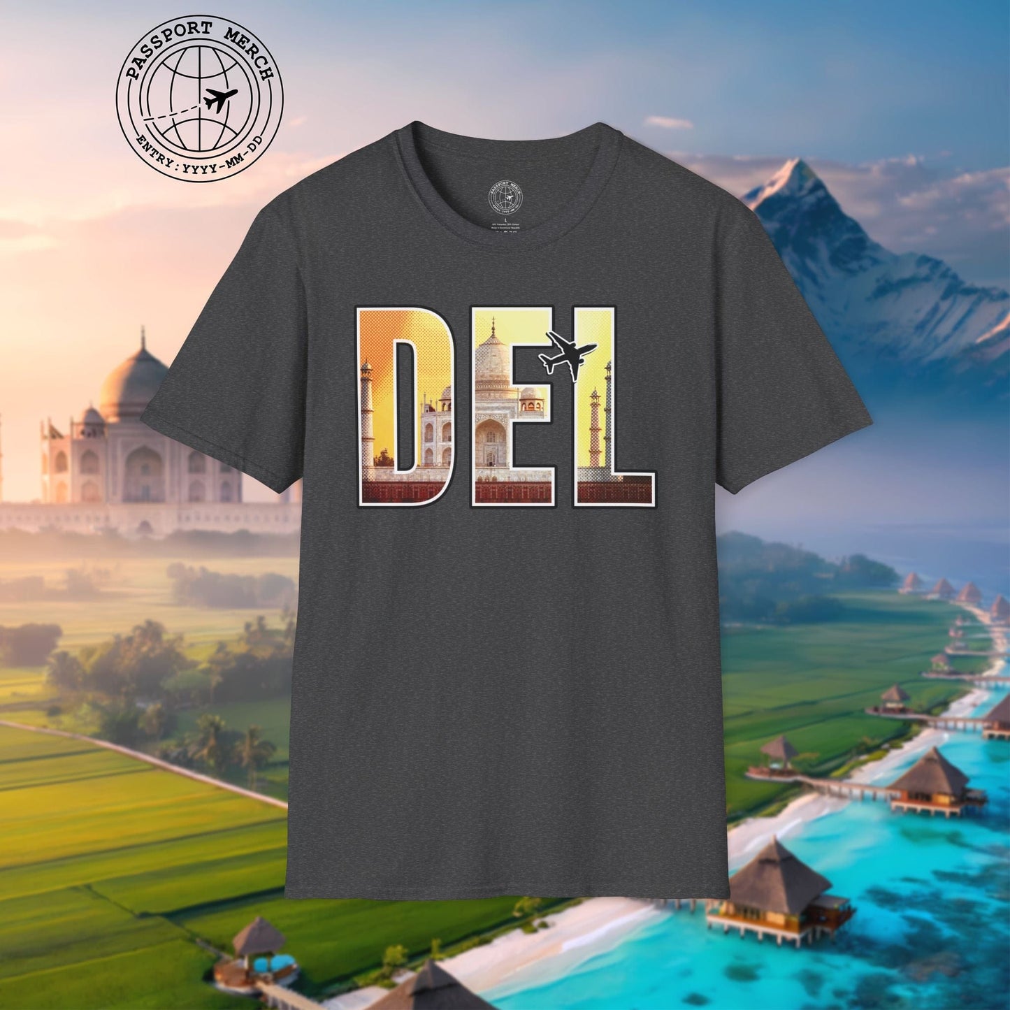 Airport Window New Delhi India DEL T-Shirt