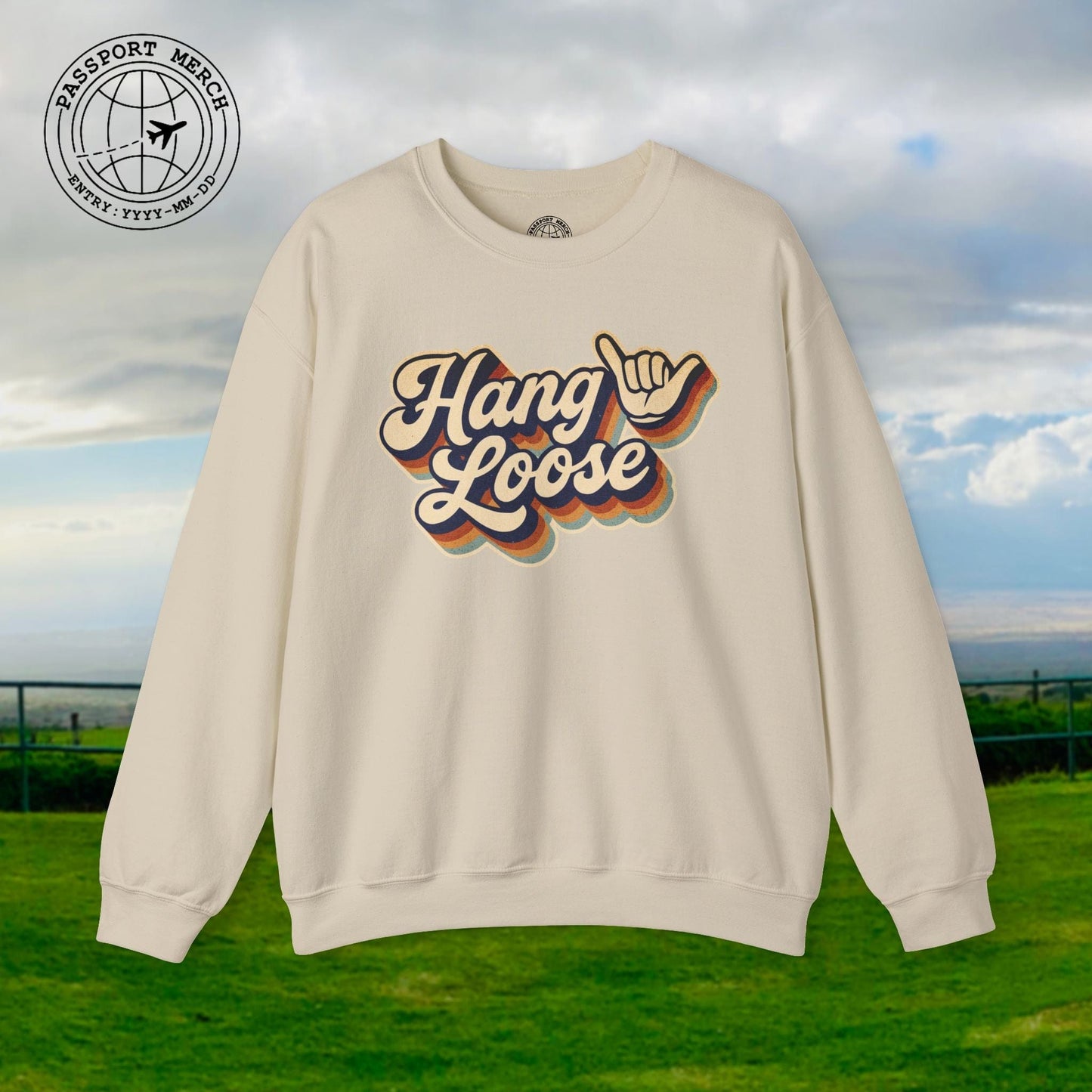 Classic 70s, Hang Loose, Hawaii Crewneck