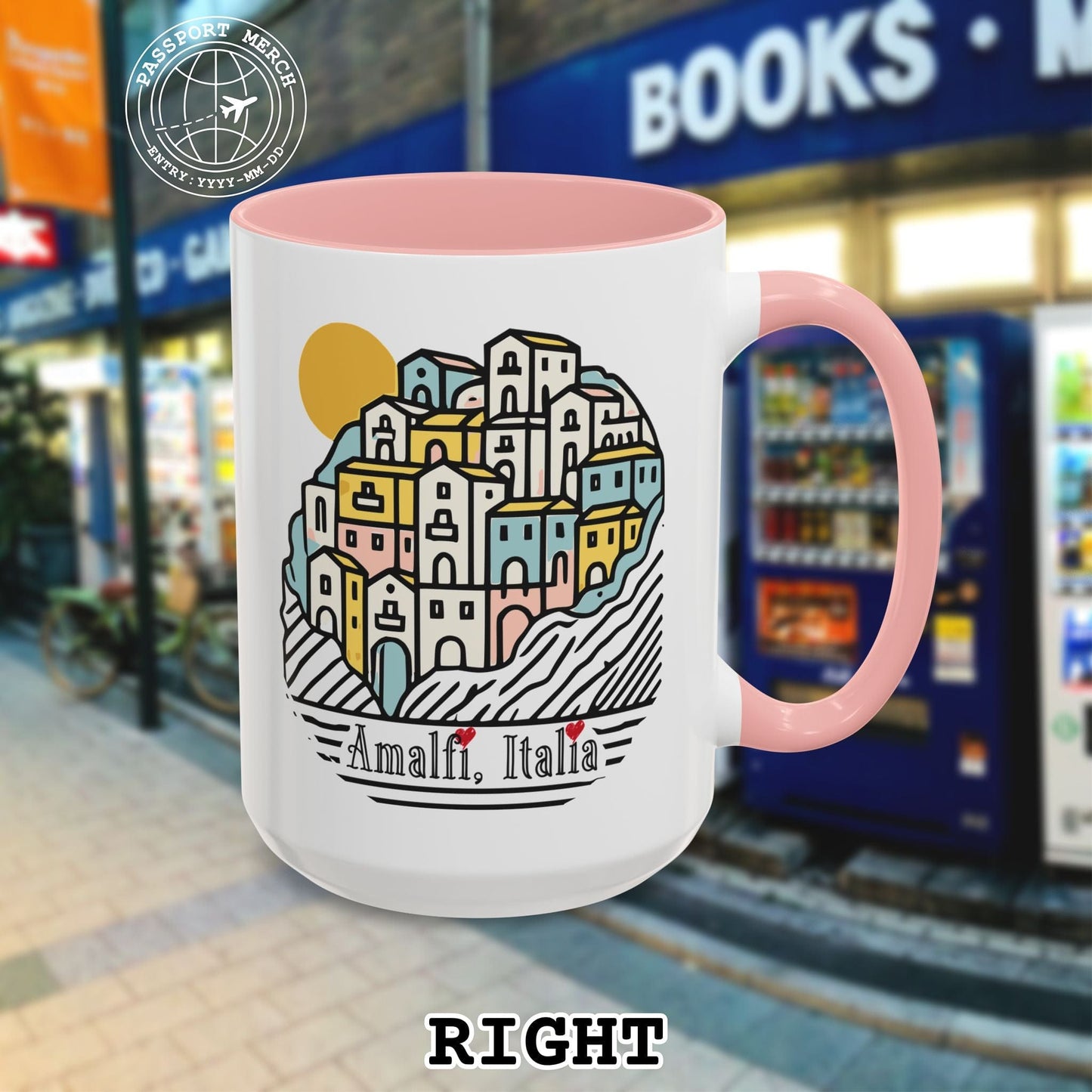 Hearts for Amalfi, Italy 15oz Mug