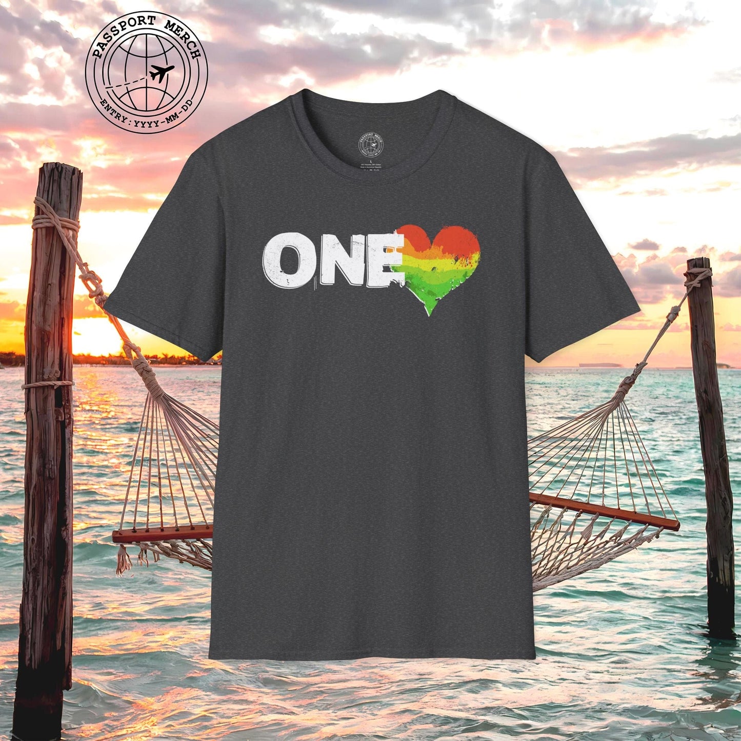 One Heart, Jamaican Reggae T-Shirt