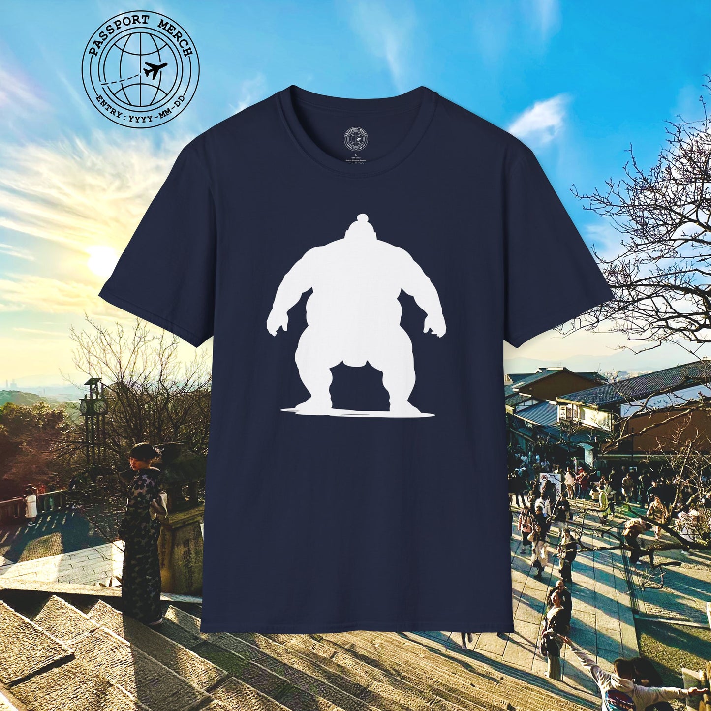 Minimalist Sumo Silhouette, Japan T-Shirt