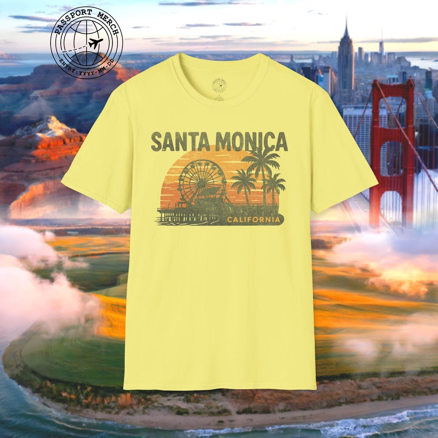 Santa Monica, California - 80's Vintage T-Shirt