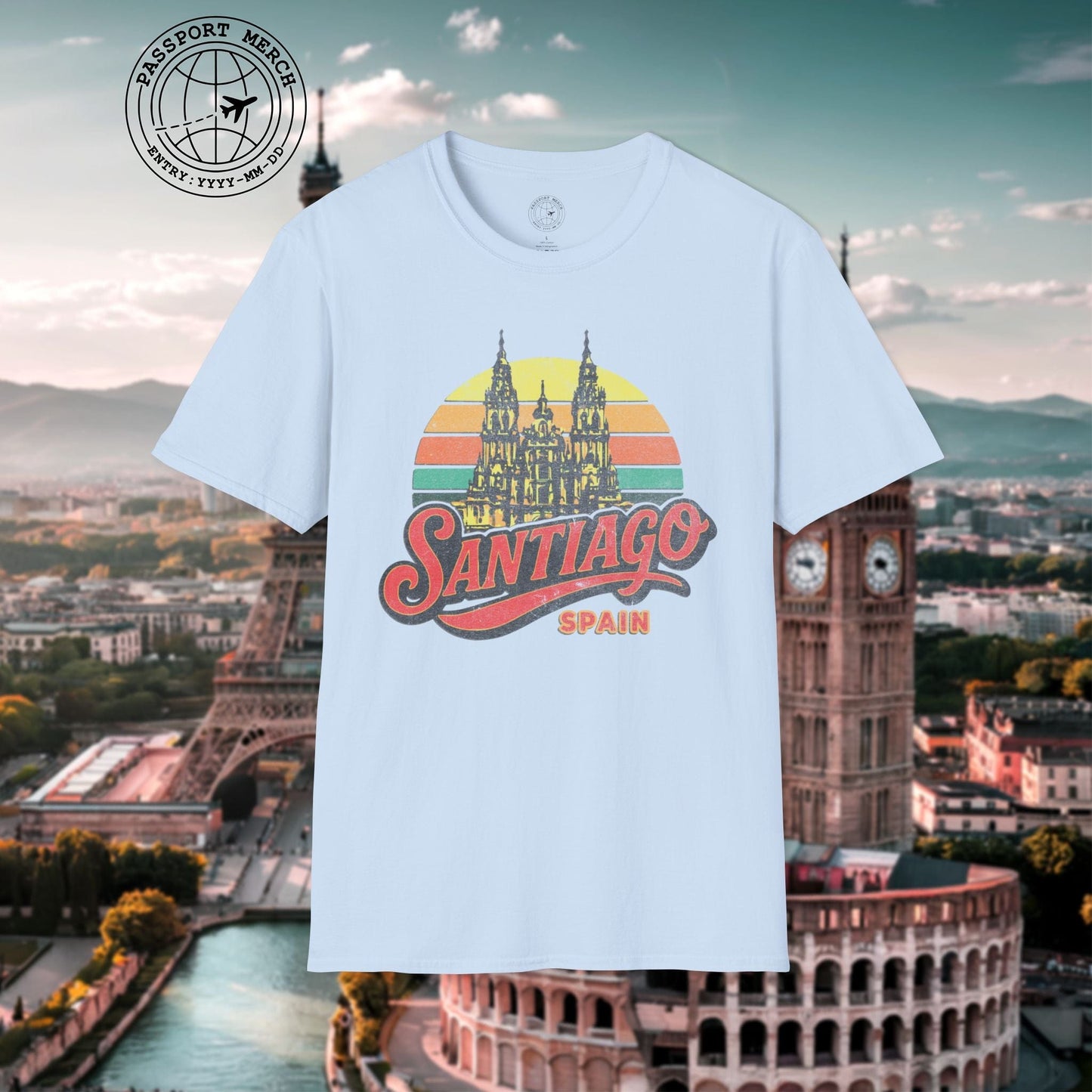 Santiago, Spain - 80's Vintage T-Shirt