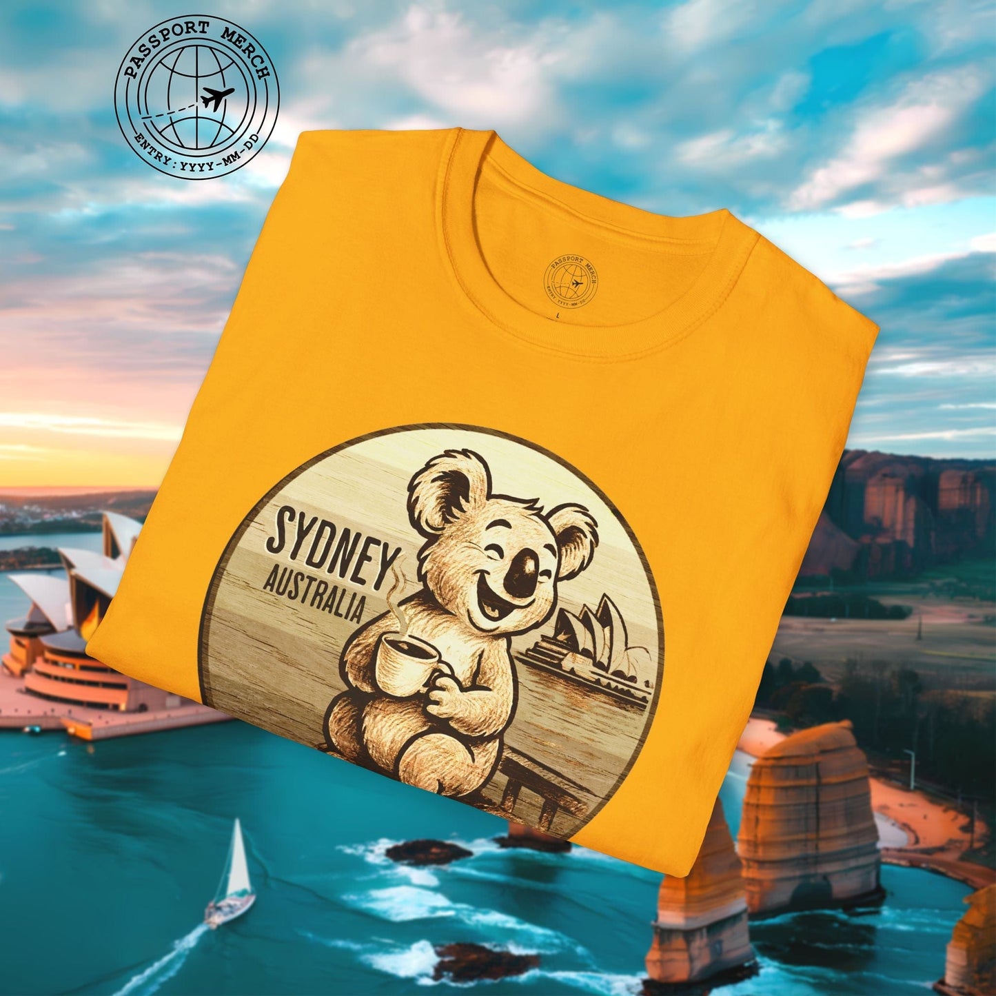 Vintage Koala & Coffee in Sydney, Australia T-Shirt
