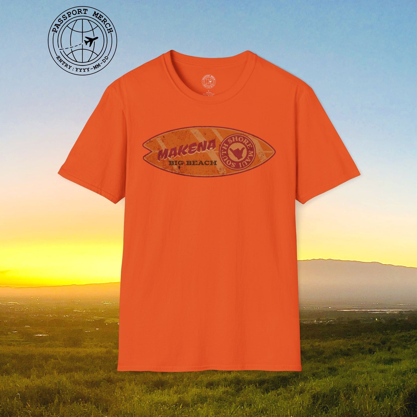 Makena Big Beach Maui Skim Board Hawaii T-Shirt