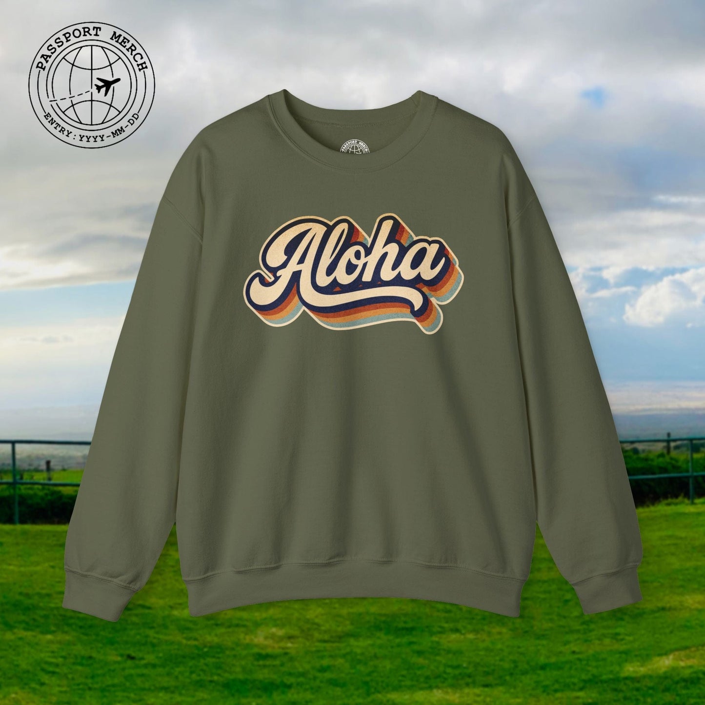 Classic 70s, Aloha, Hawaii Crewneck