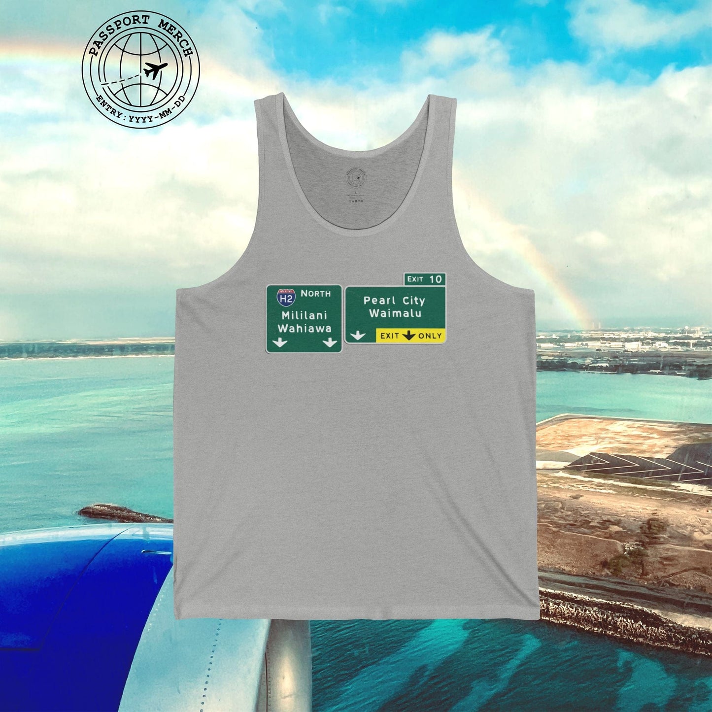 Signs of Wanderlust, Pearl City/Waimalu Exit 10, Hawaii Tank Top
