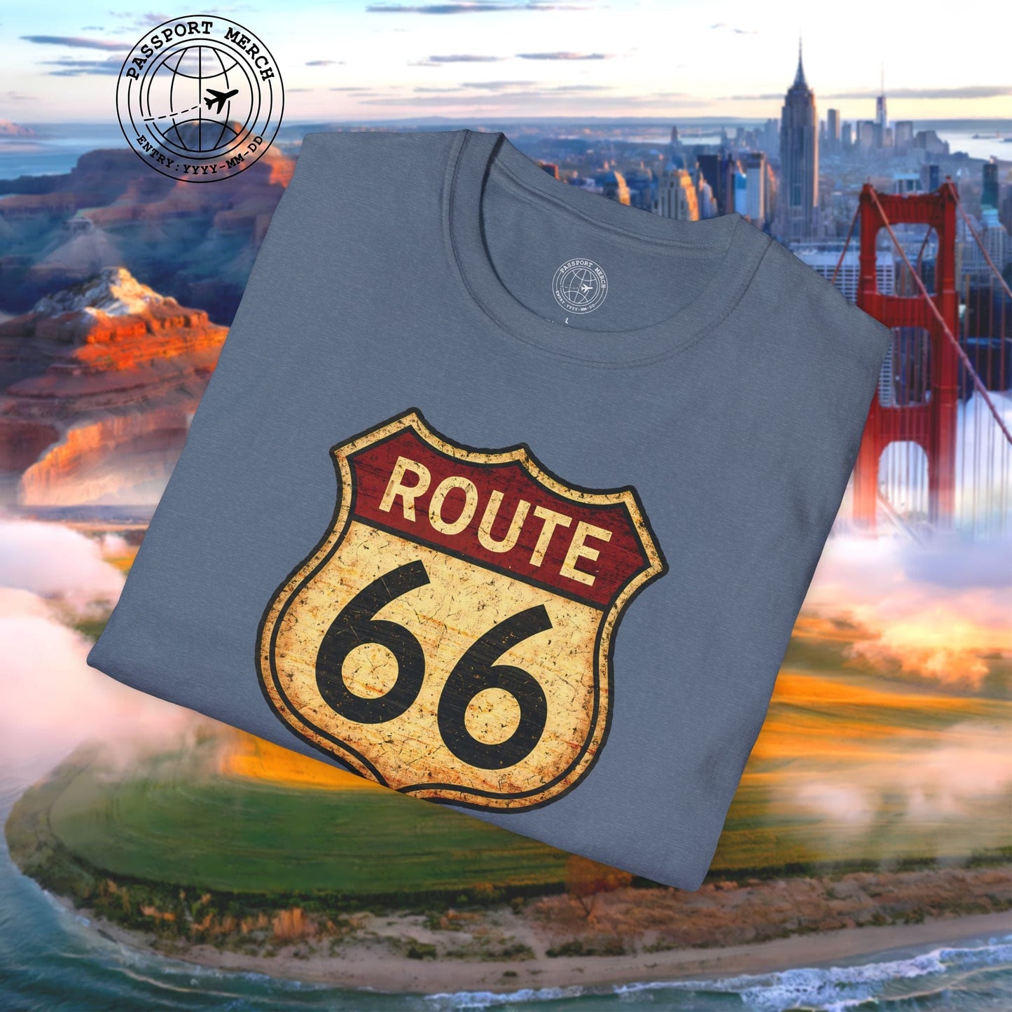 Signs of Wanderlust, Vintage Route 66, USA T-Shirt