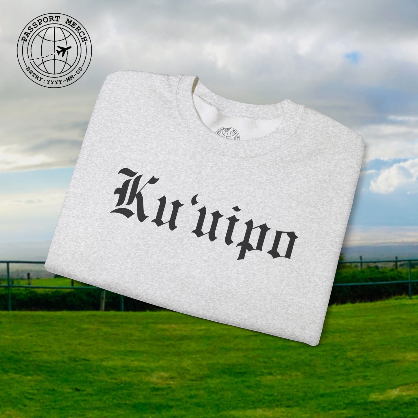 Black and White Ku'uipo (Hawaiian Jewelry Style) Crewneck