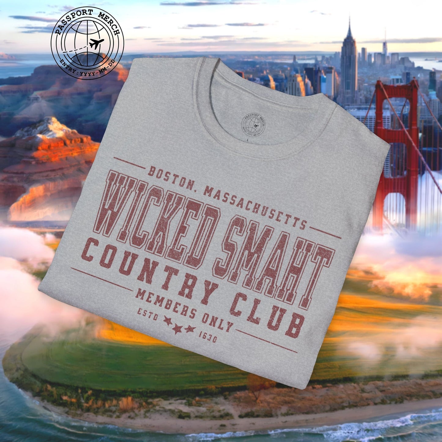 Wicked Smaht Country Club, Boston, Massachussets T-Shirt
