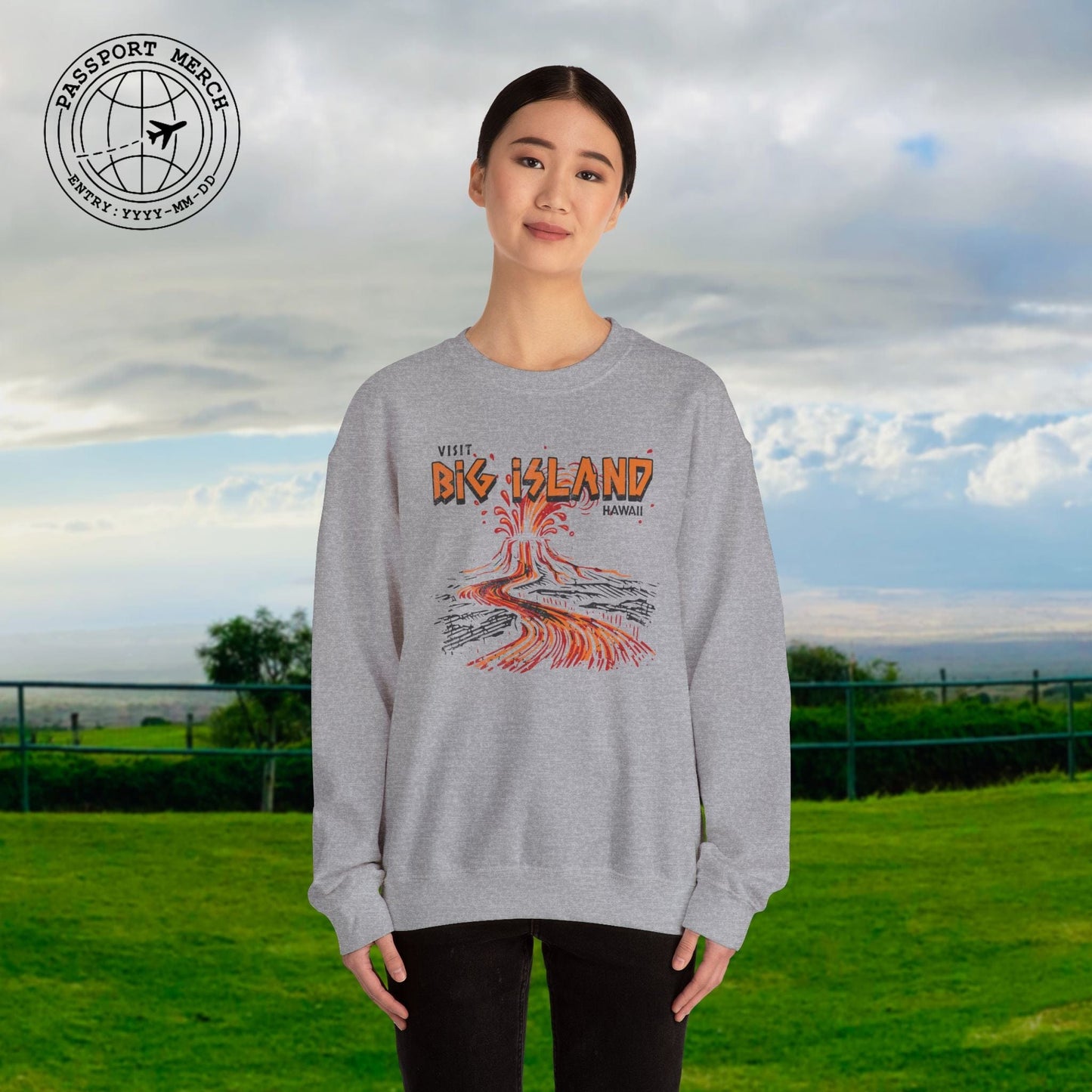 Vintage Visit Big Island, Hawaii Crewneck