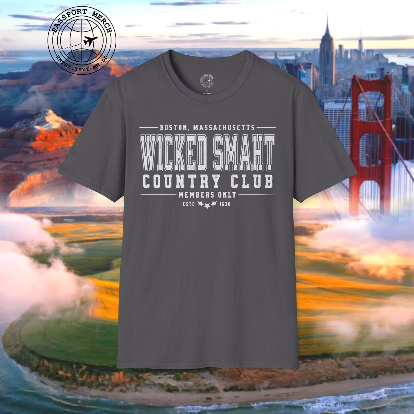 Wicked Smaht Country Club, Boston, Massachussets T-Shirt