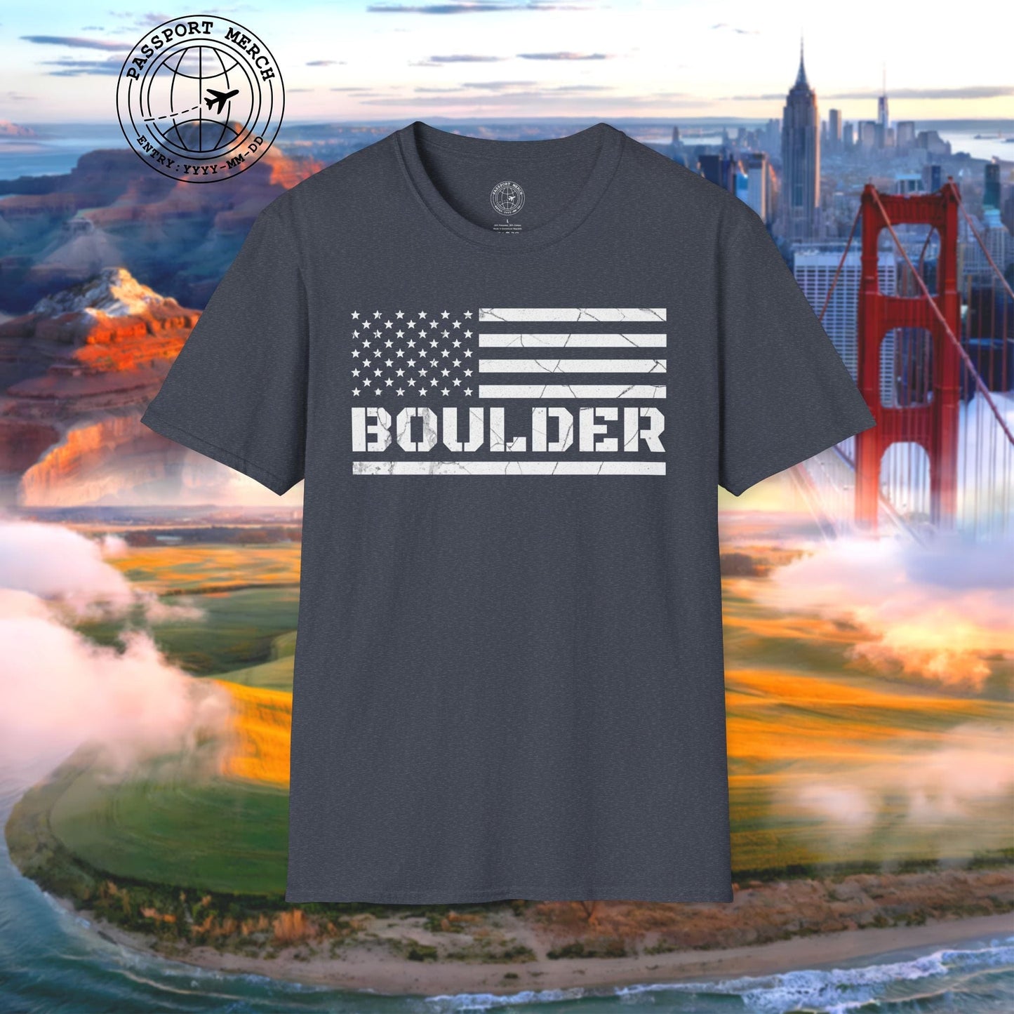 Boulder Stars & Stripes, Colorado T-Shirt