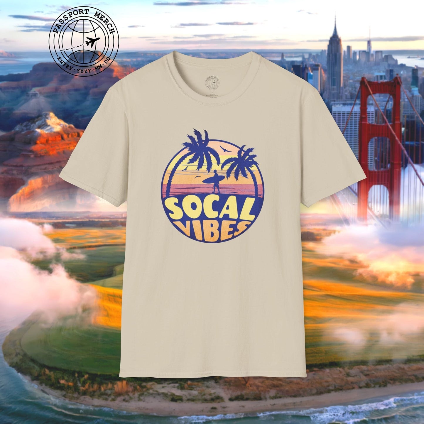 Retro SoCal Vibes, California T-Shirt