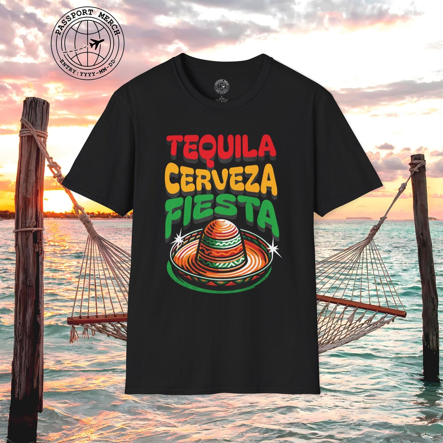 Tequila Cerveza Fiesta Mexico T-Shirt