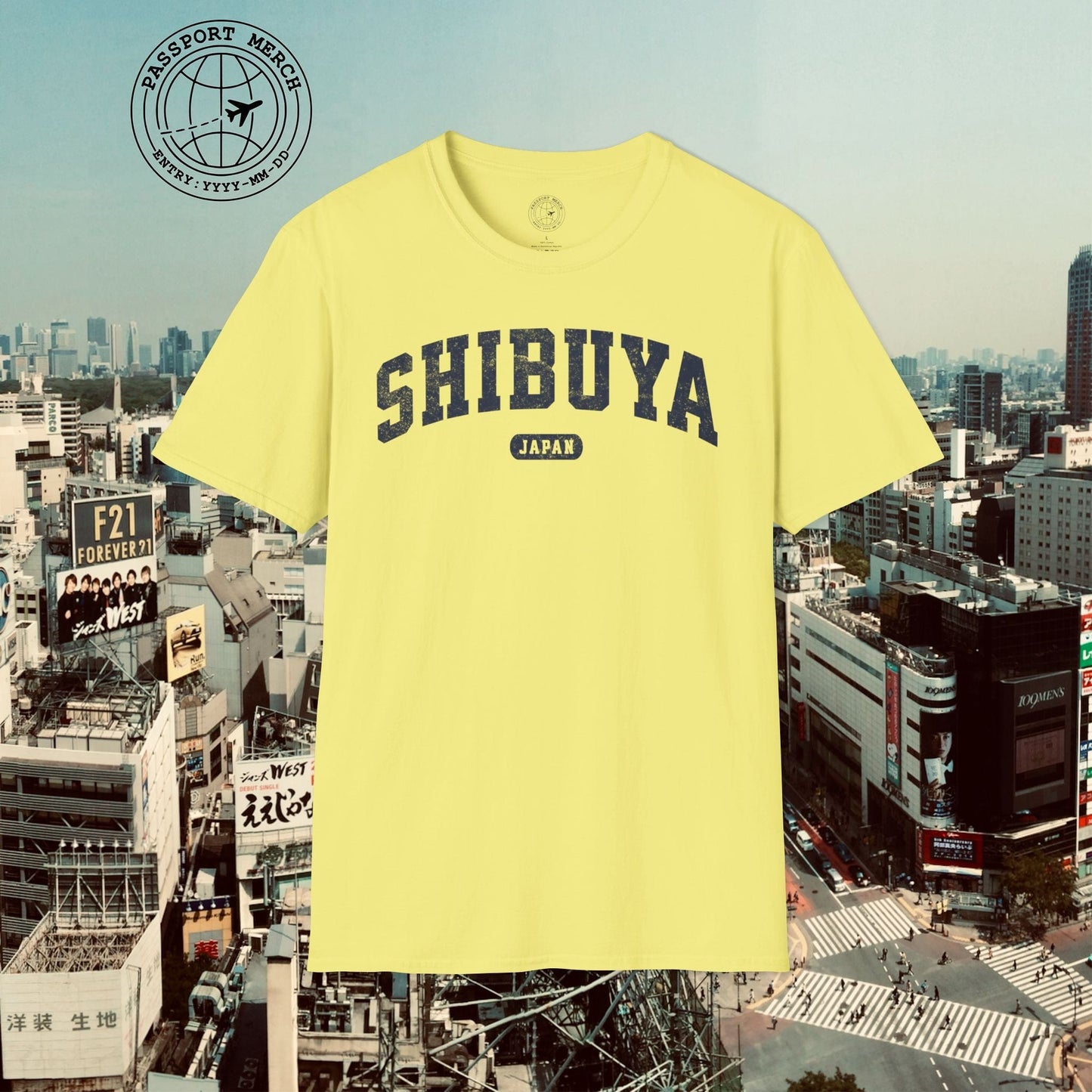 Classic Athletic (Bucket List Edition), Shibuya, Japan T-Shirt